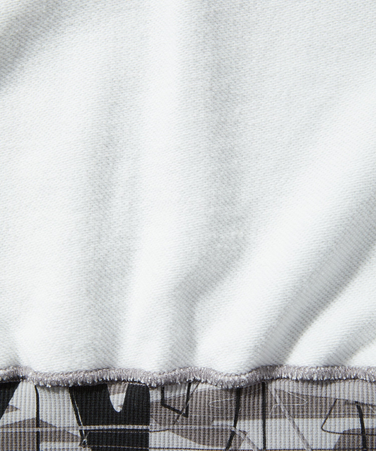 ALLOVER PRINT ZIP HOODED SWEATSHIRT