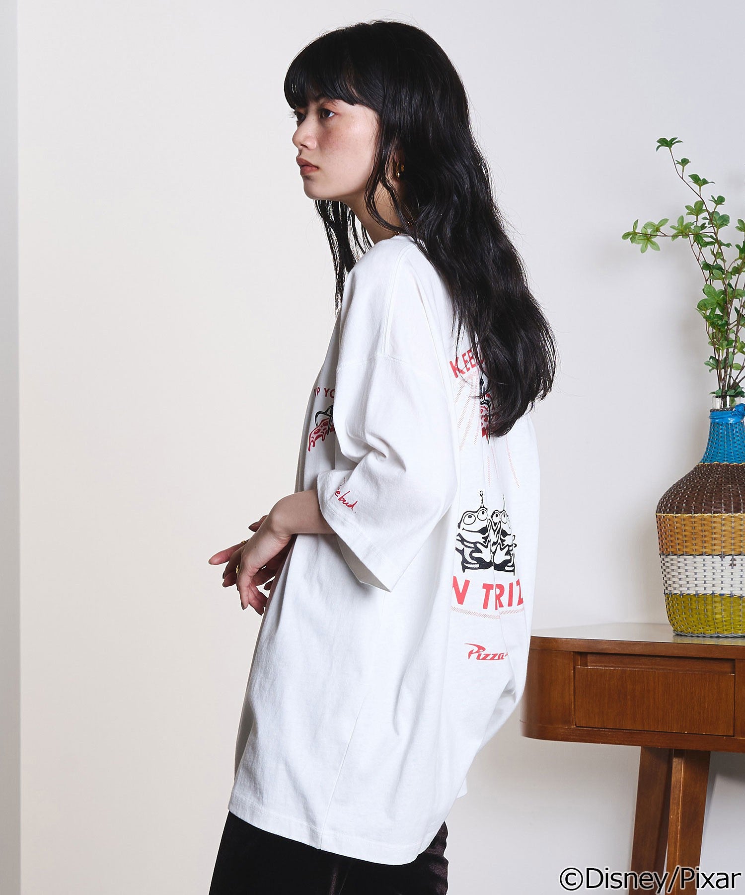 model:163cm 着用サイズ:L
