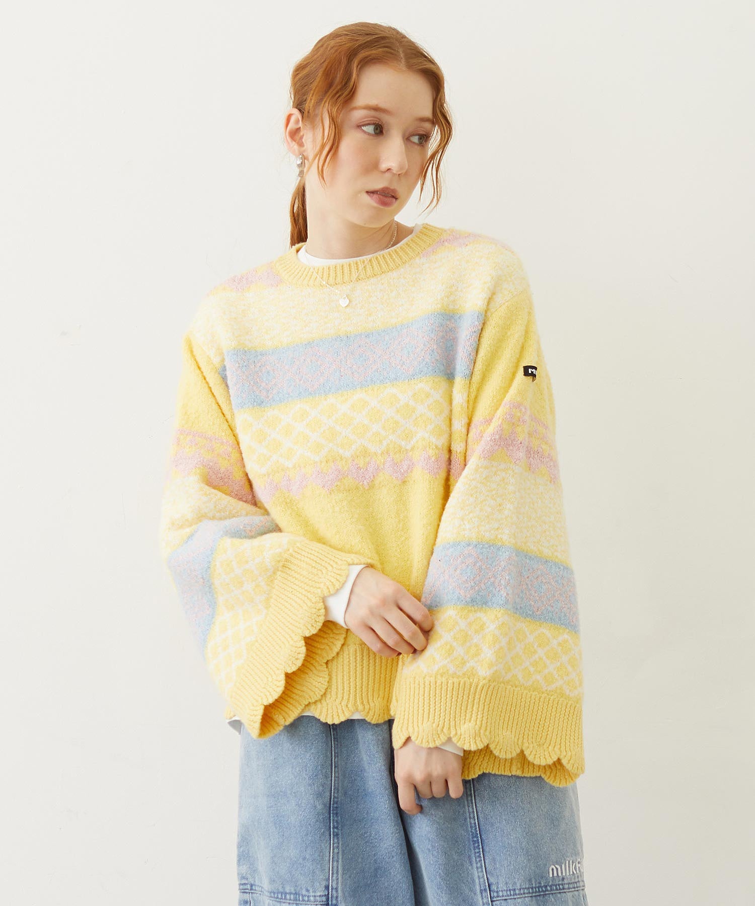 PATTERNED KNIT TUNIC