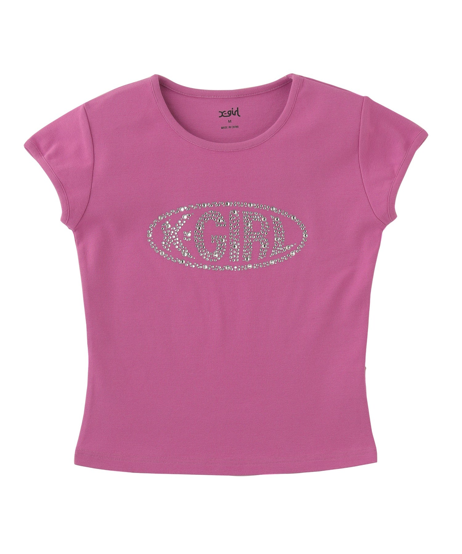 RHINESTONE OVAL LOGO S/S BABY TEE