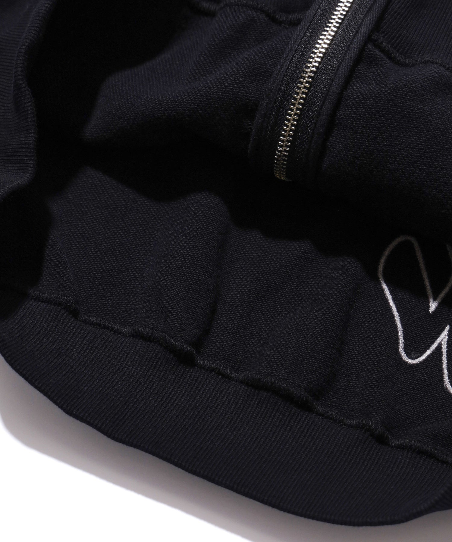 ALLOVER LOGO ZIP HOODED SWEATSHIRT