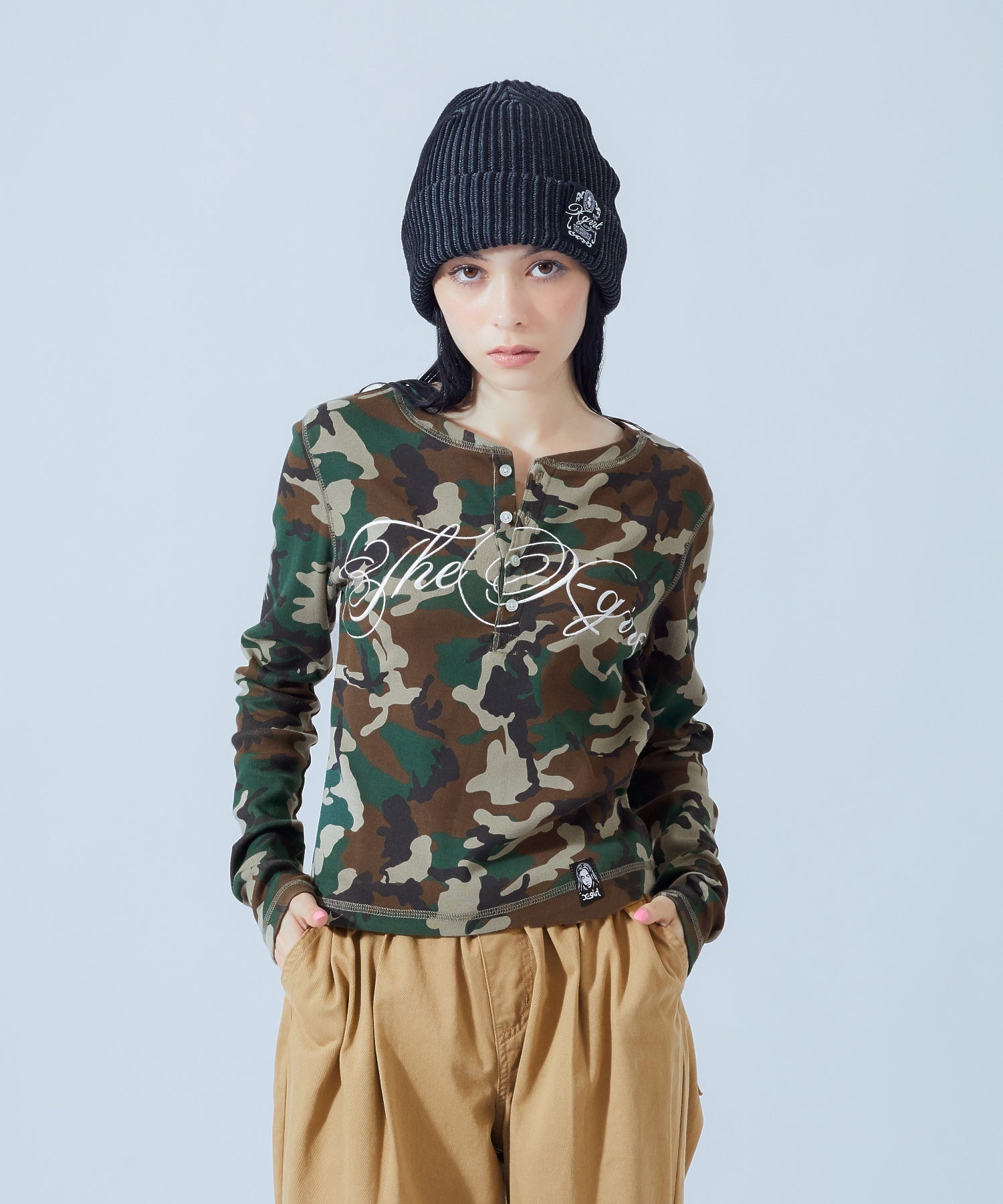 BICOLOR RIB CUFF BEANIE