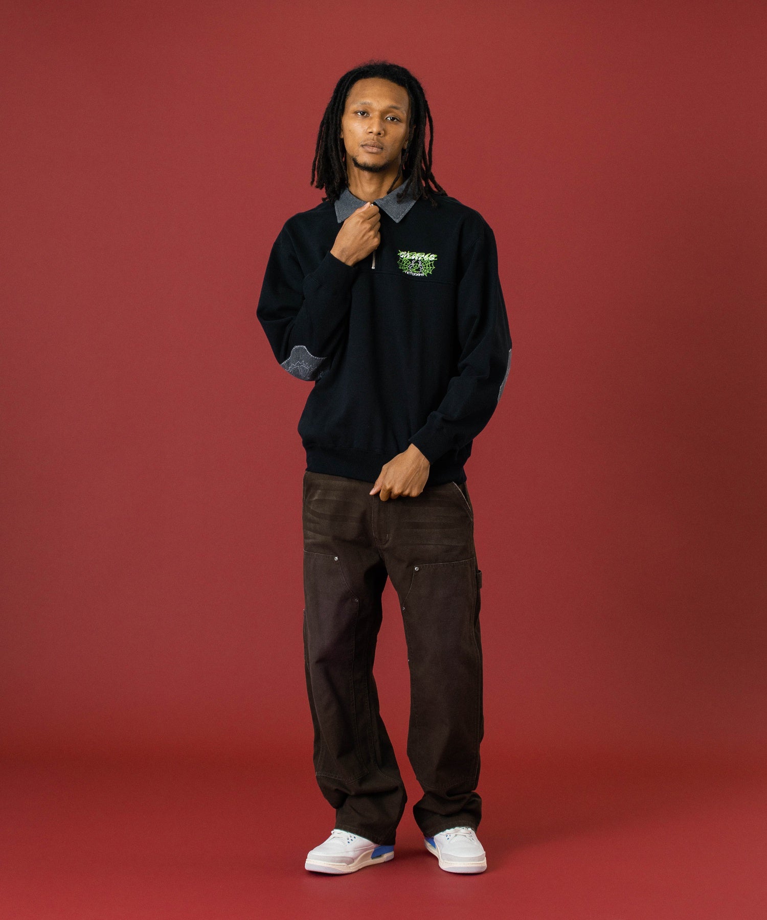 FADED DOUBLE KNEE PANTS