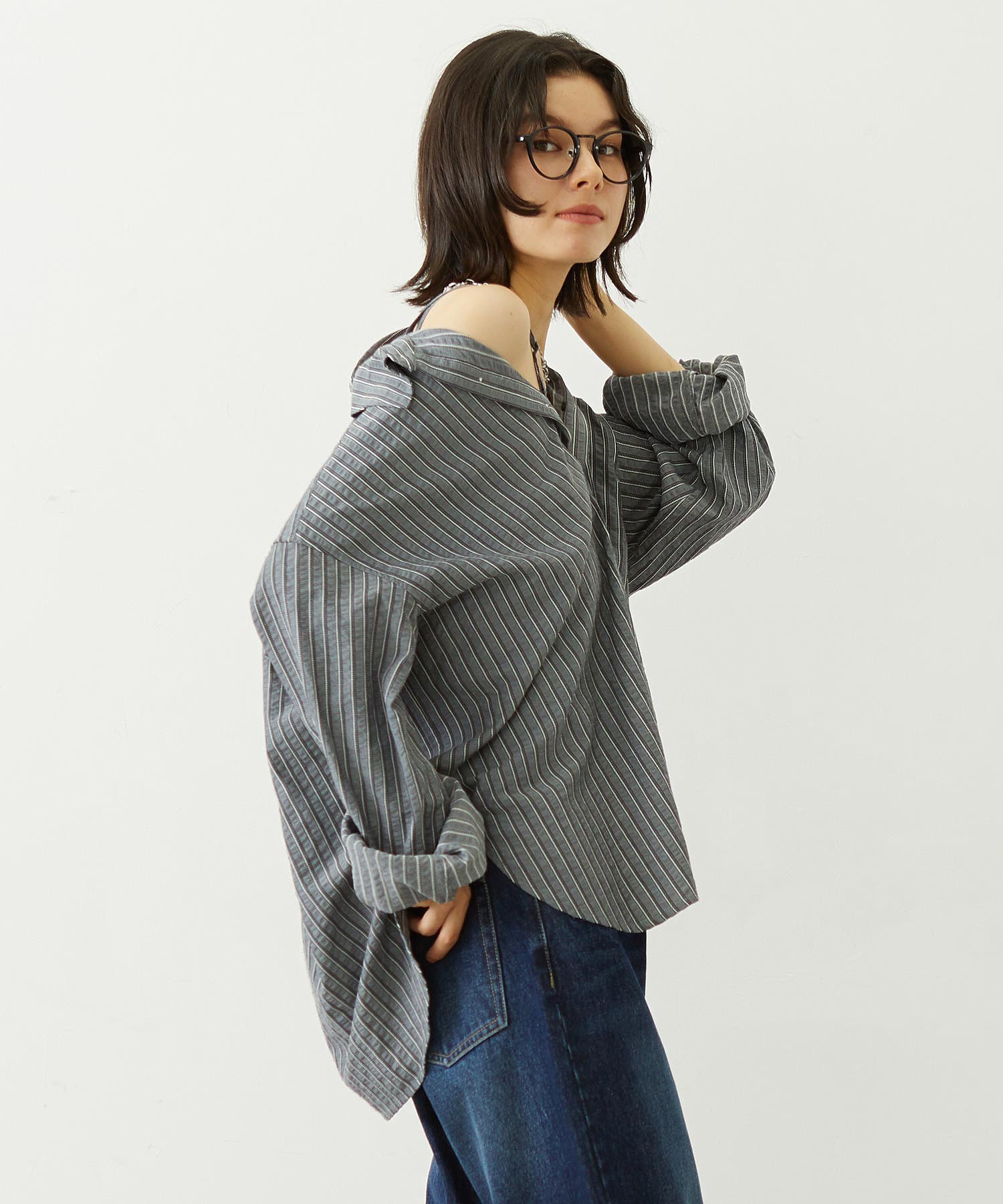 2WAY OVERSIZED SHIRT