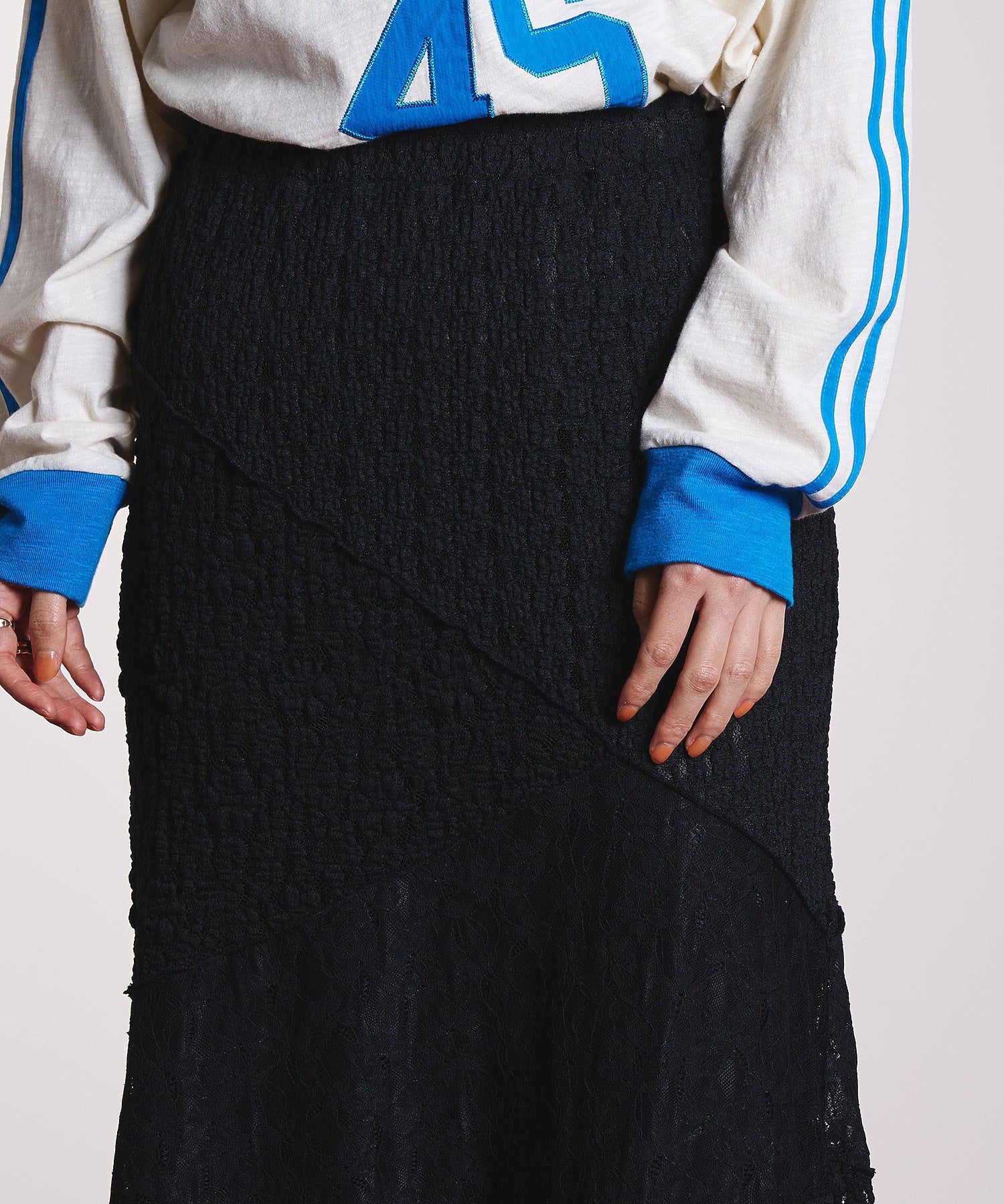 PATCHWORK LACE SKIRT