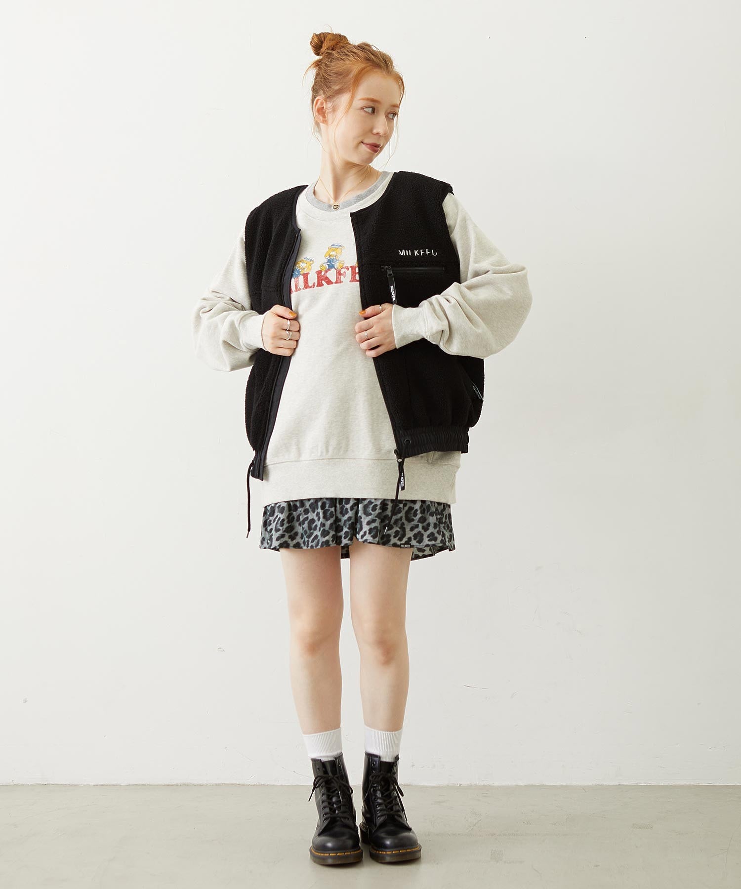 M.FEDDY DOUBLE COLLAR SWEAT TOP