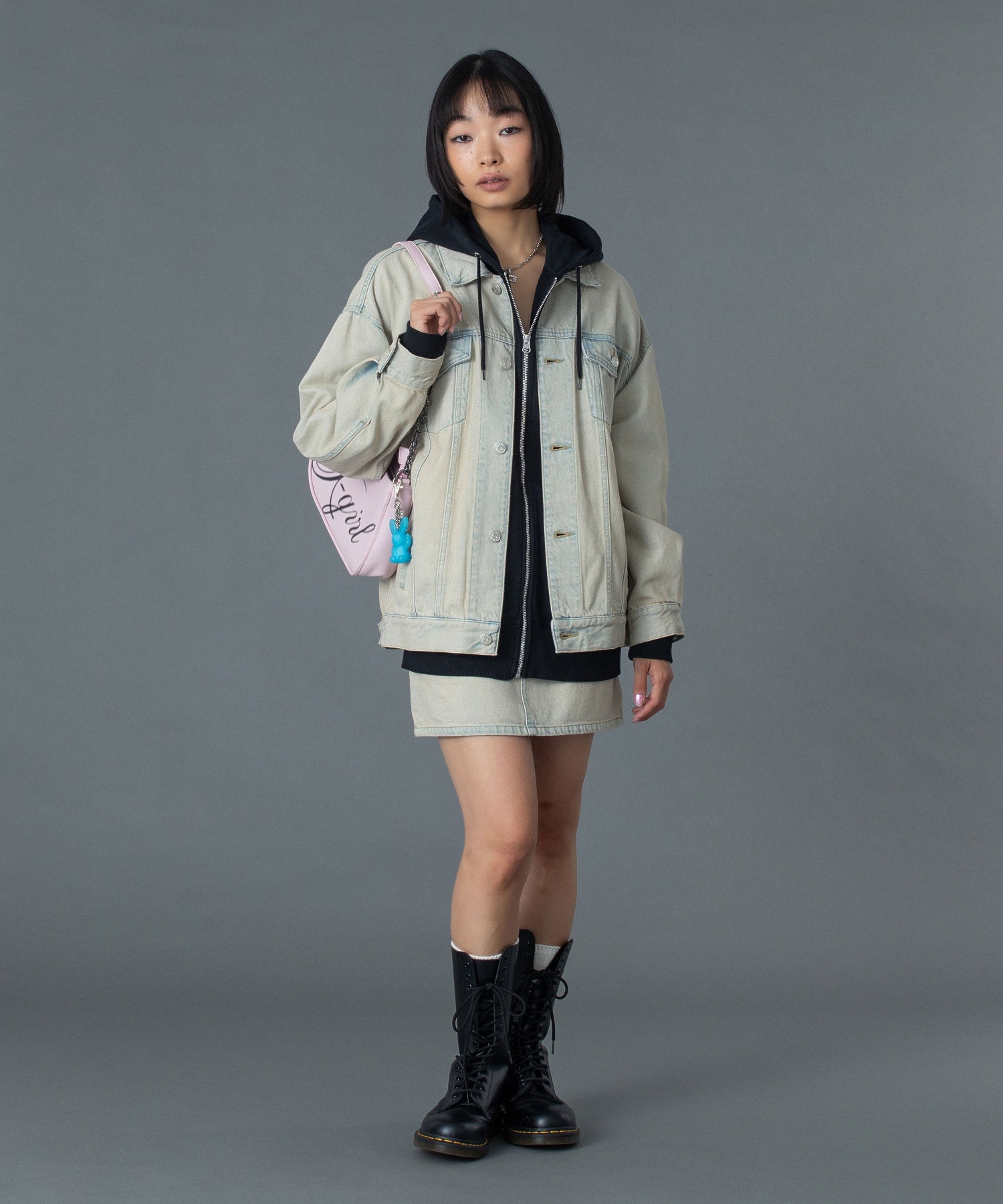 CURSIVE LOGO DENIM JACKET