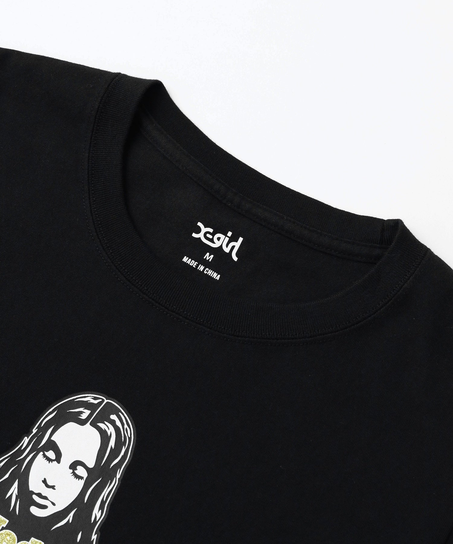 GLITTER LOGO AND FACE S/S BABY TEE