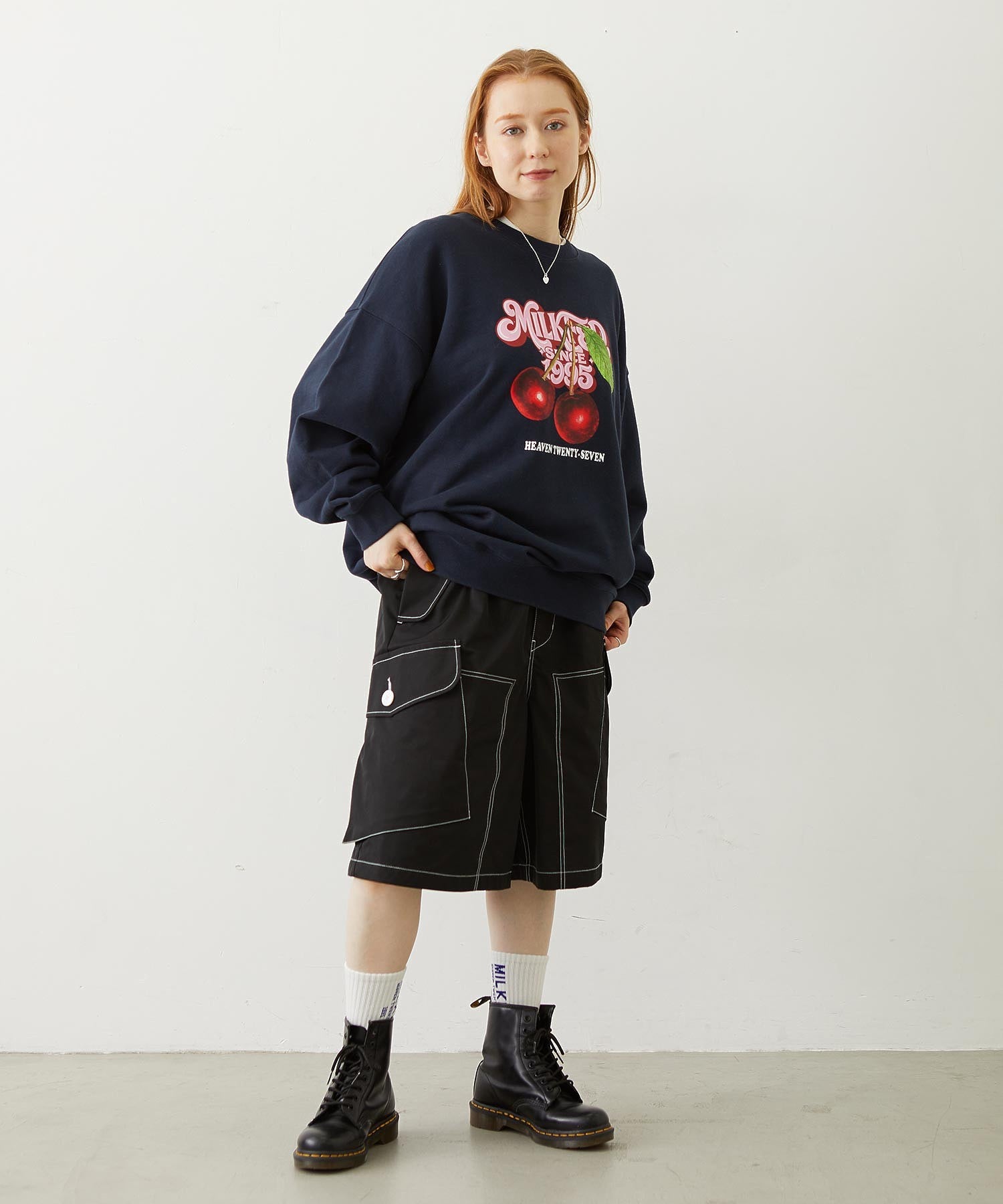 CHERRY LOGO SWEAT TOP