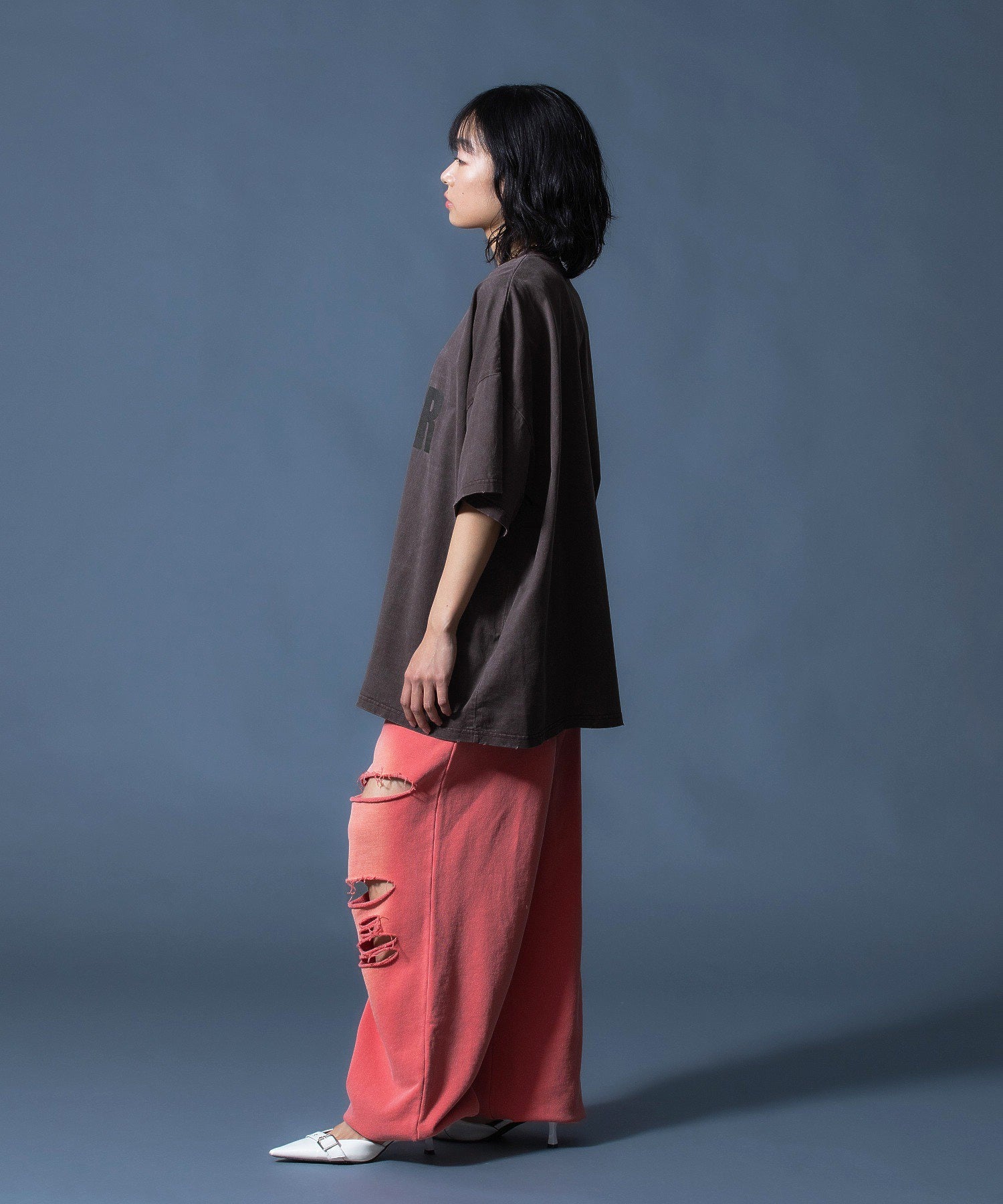 DISTRESSED BIG TEE DRESS