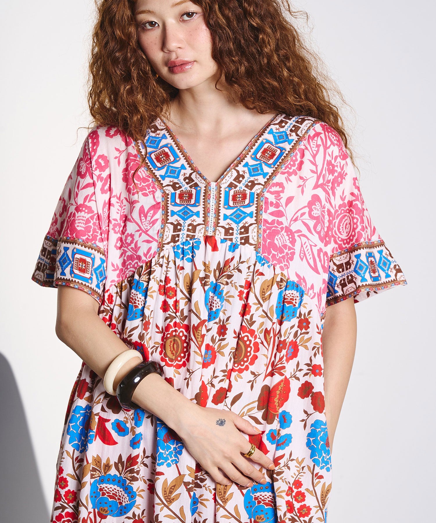 HLAADA for ROSEBUD/FLOWER PRINT DRESS