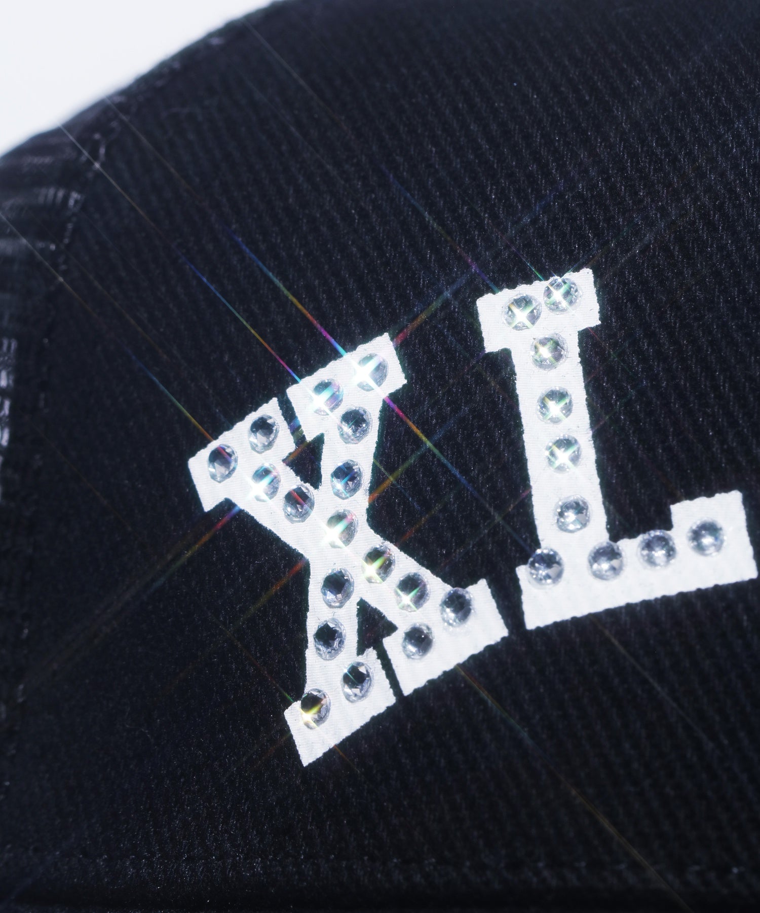 RHINESTONE LOGO MESH CAP