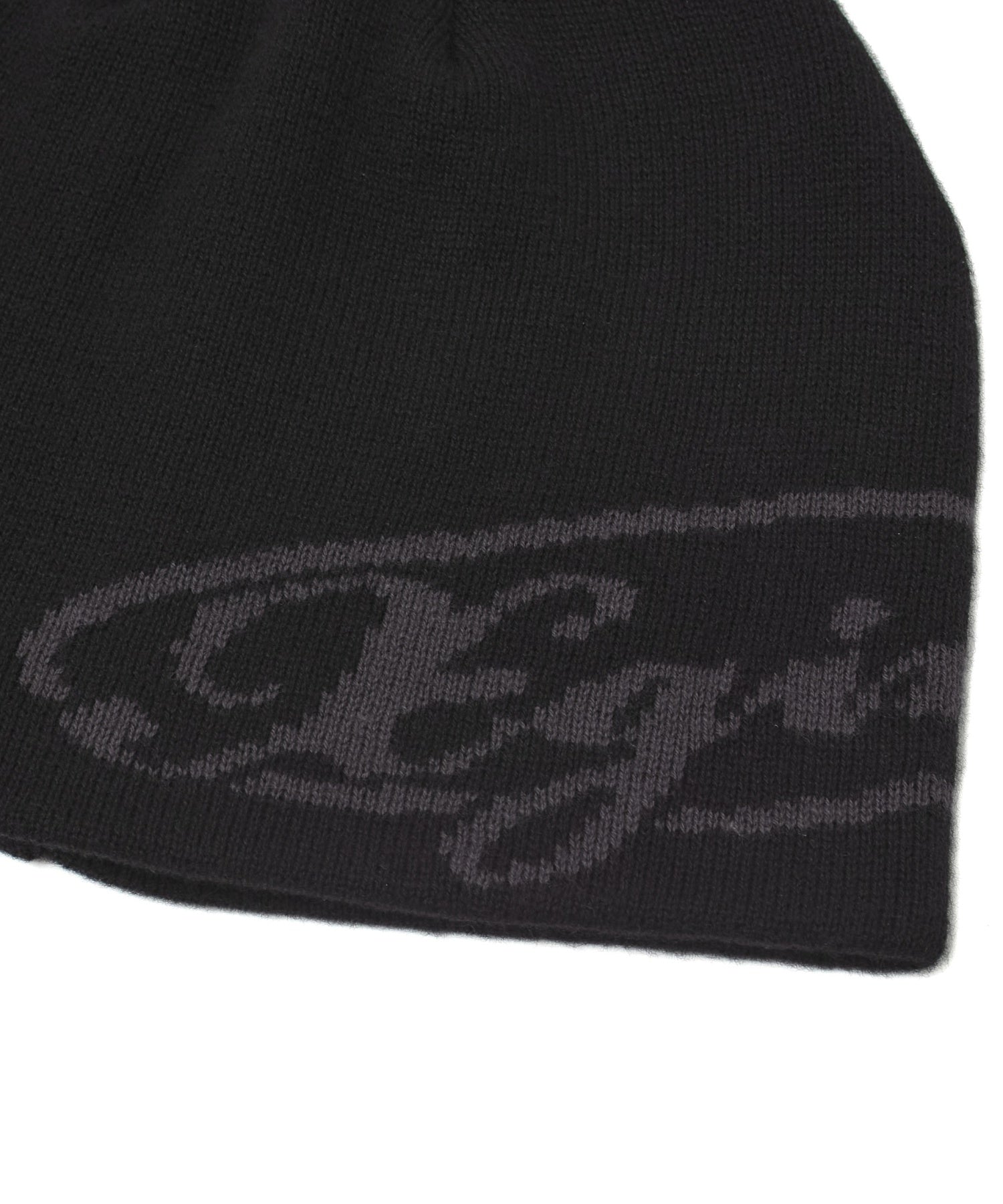 DIAGONAL OVAL LOGO JACQUARD BEANIE