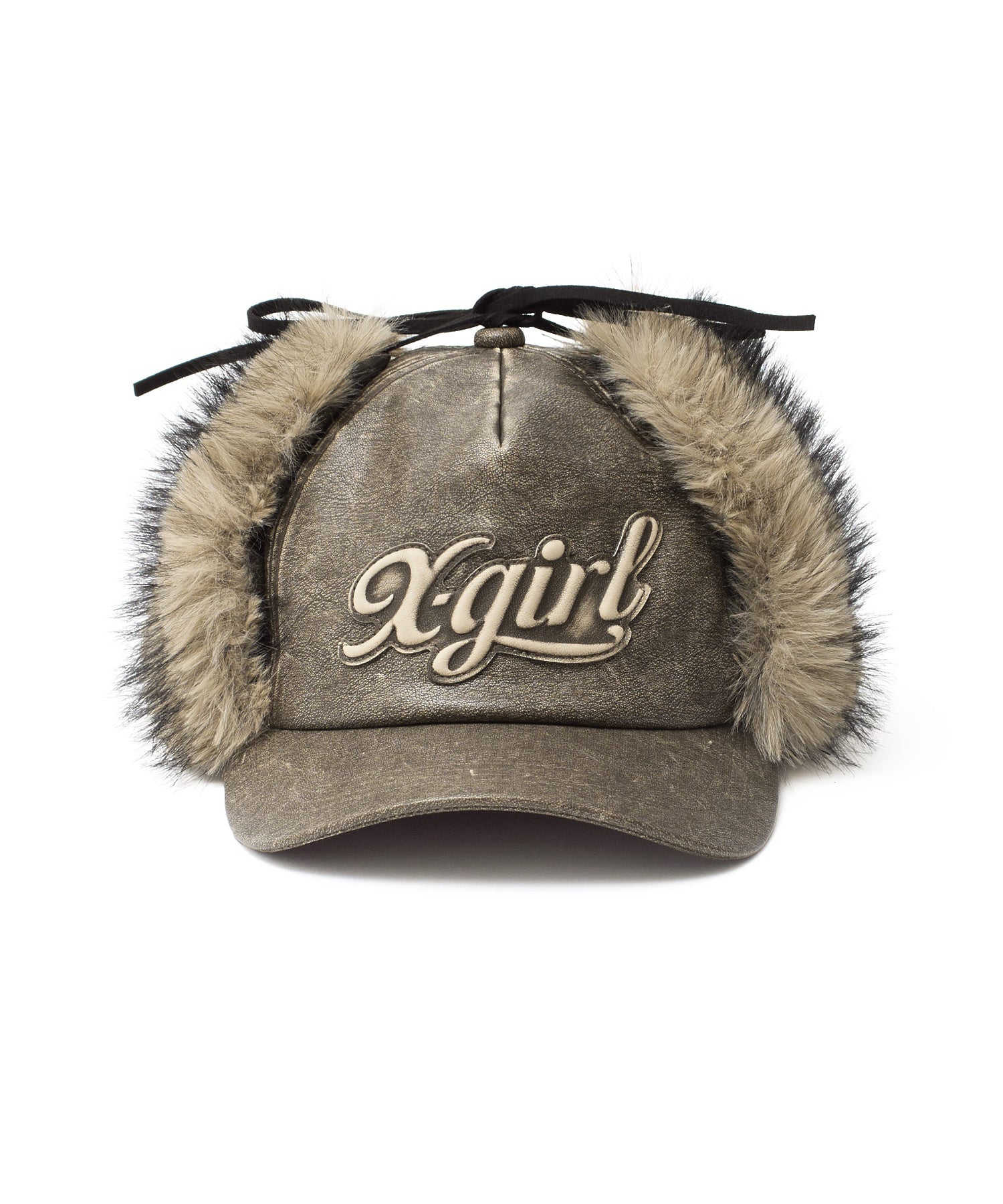 EMBOSSED LOGO PATCH EARFLAP CAP