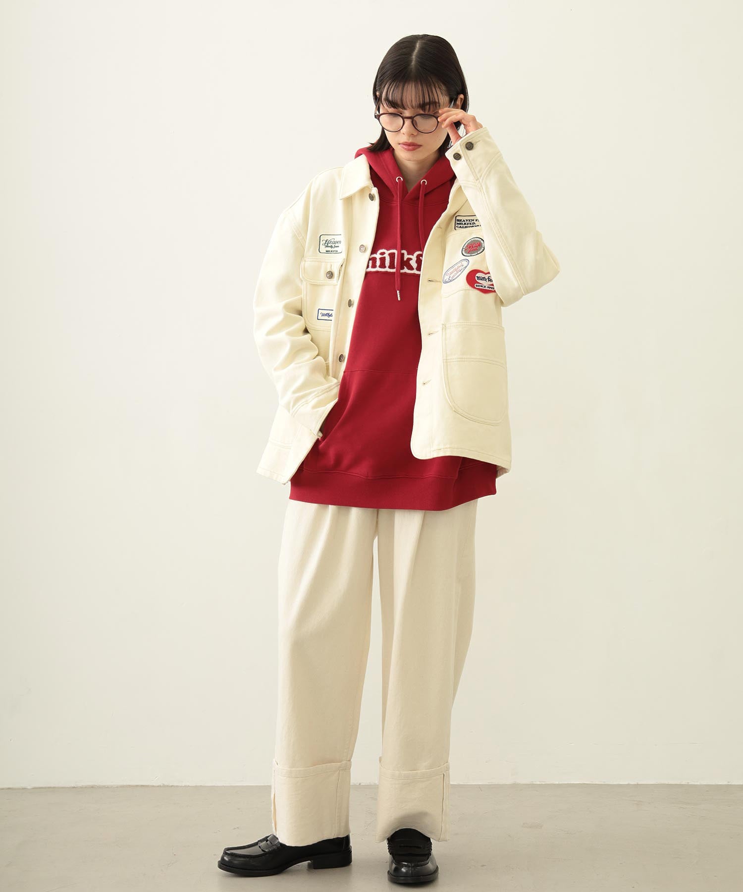 COOPER LOGO WIDE SWEAT HOODIE