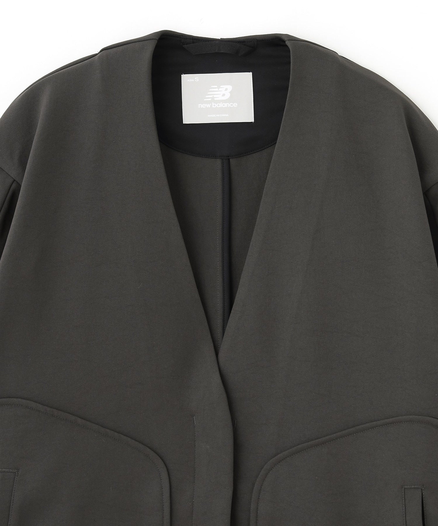 NEW BALANCE/ニューバランス/W NB Grey NOCOLLAR JACKET WJ61784L