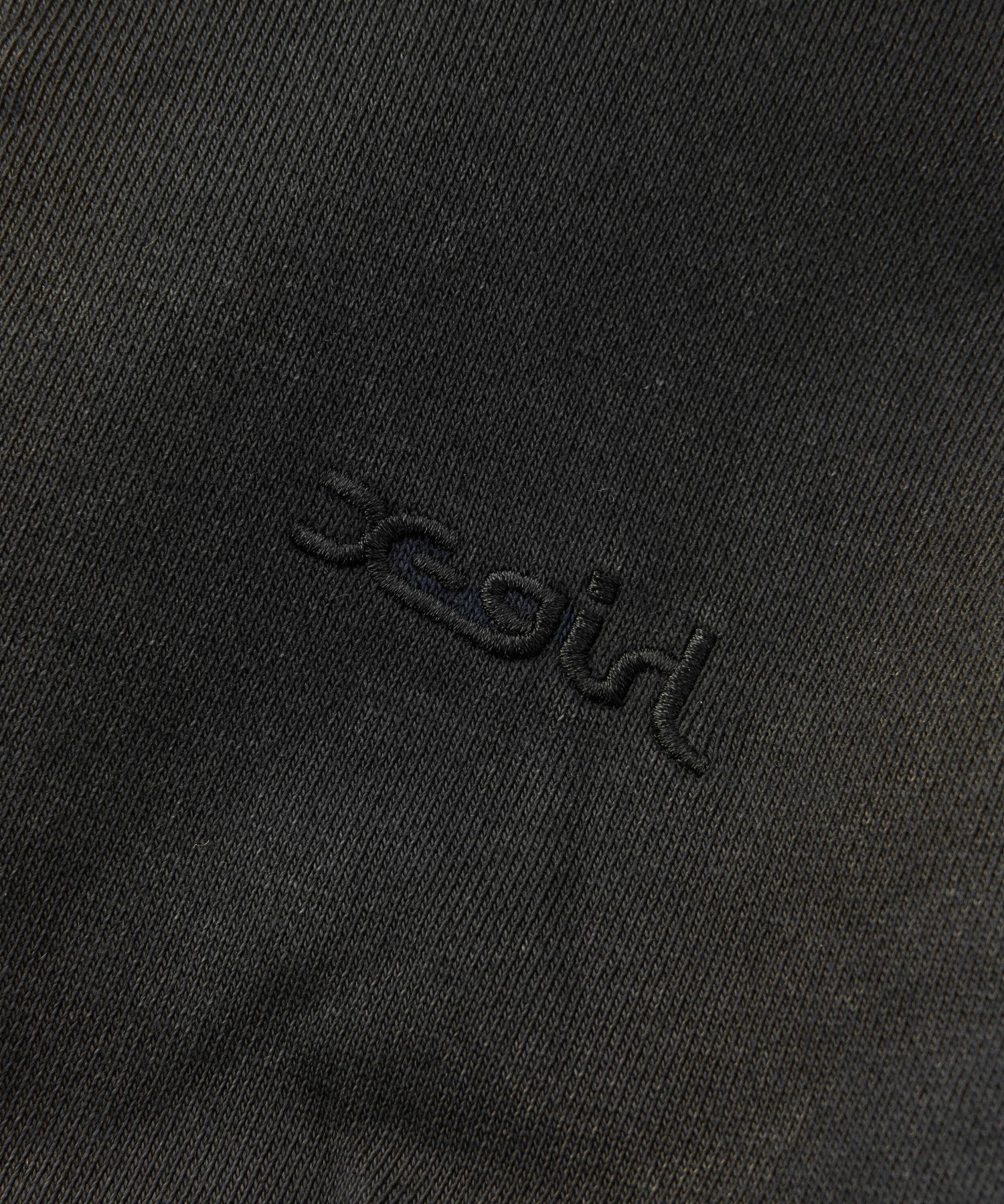 FADED SWEAT AND RIB ZIP UP COMPACT HOODIE