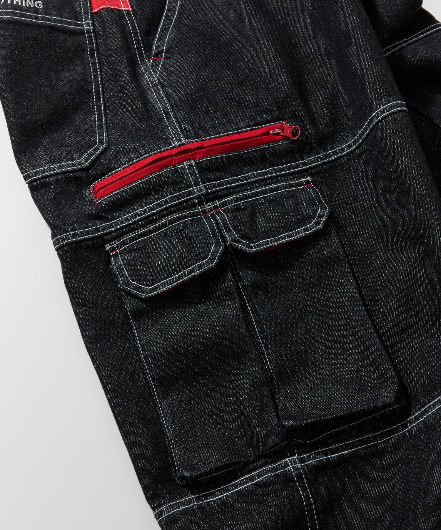 DENIM CARGO PANTS