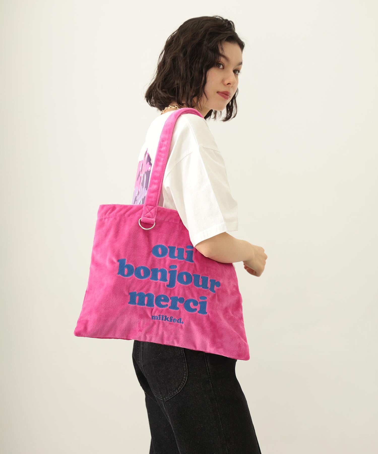 LOGO FLUFFY BAG