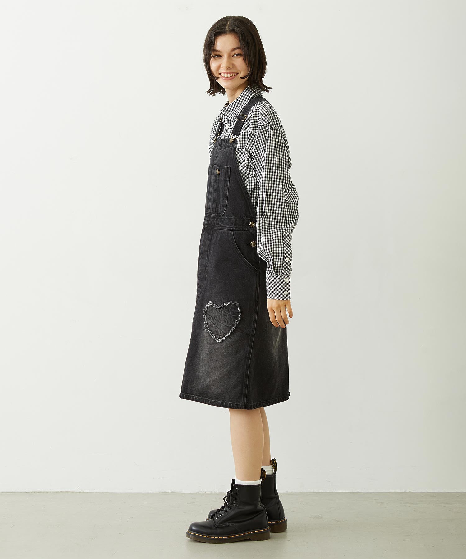 PATCH SALOPETTE SKIRT