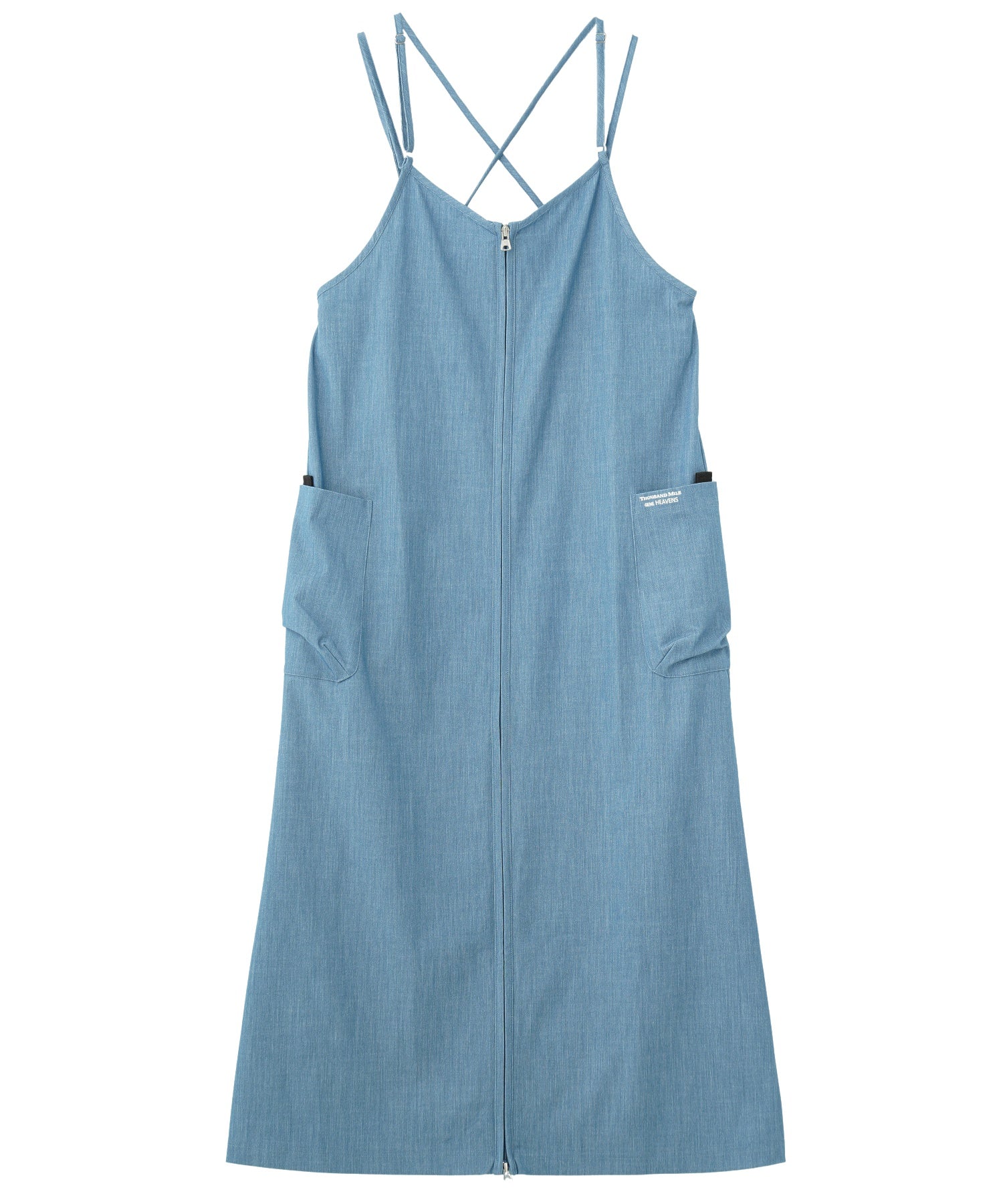 THOUSAND MILExGENE HEAVENS/BACK CROSS NALLOW STRAP DRESS