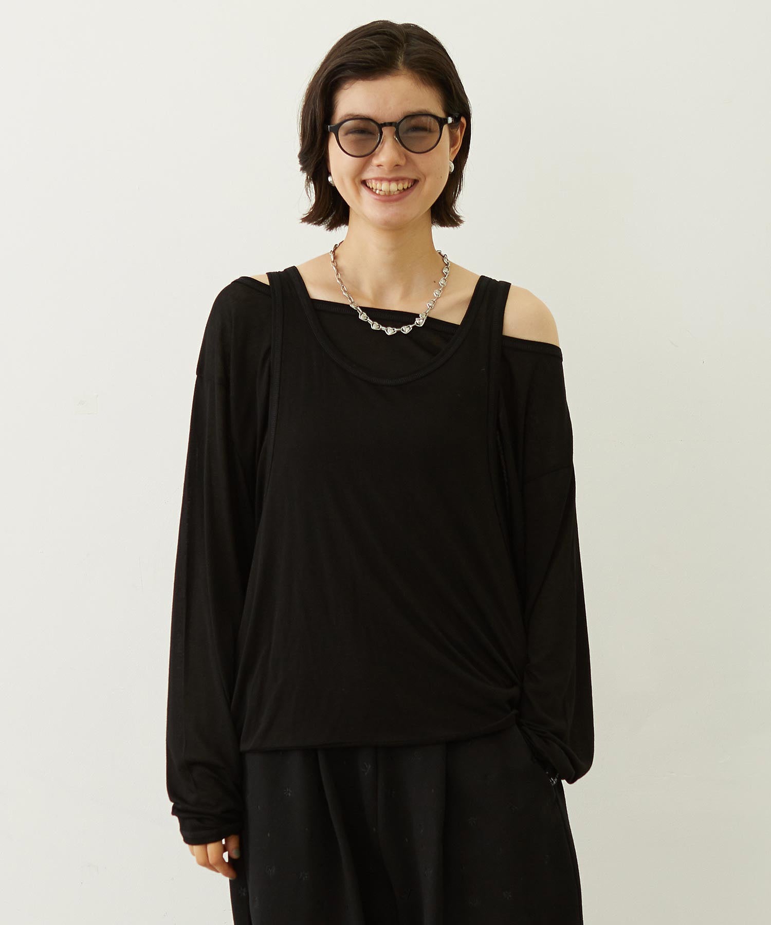 LAYERED LOOK L/S TOP