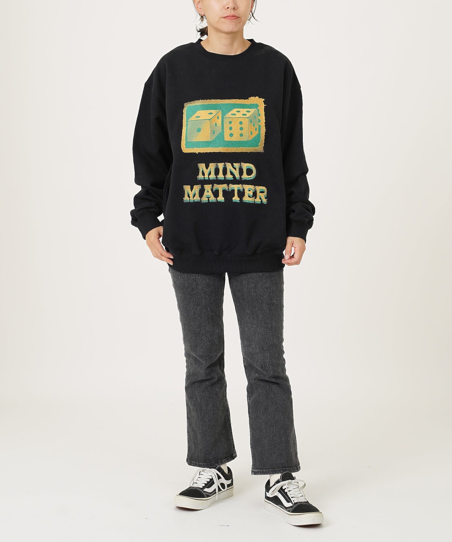 model：156cm / 着用サイズ：Mサイズ