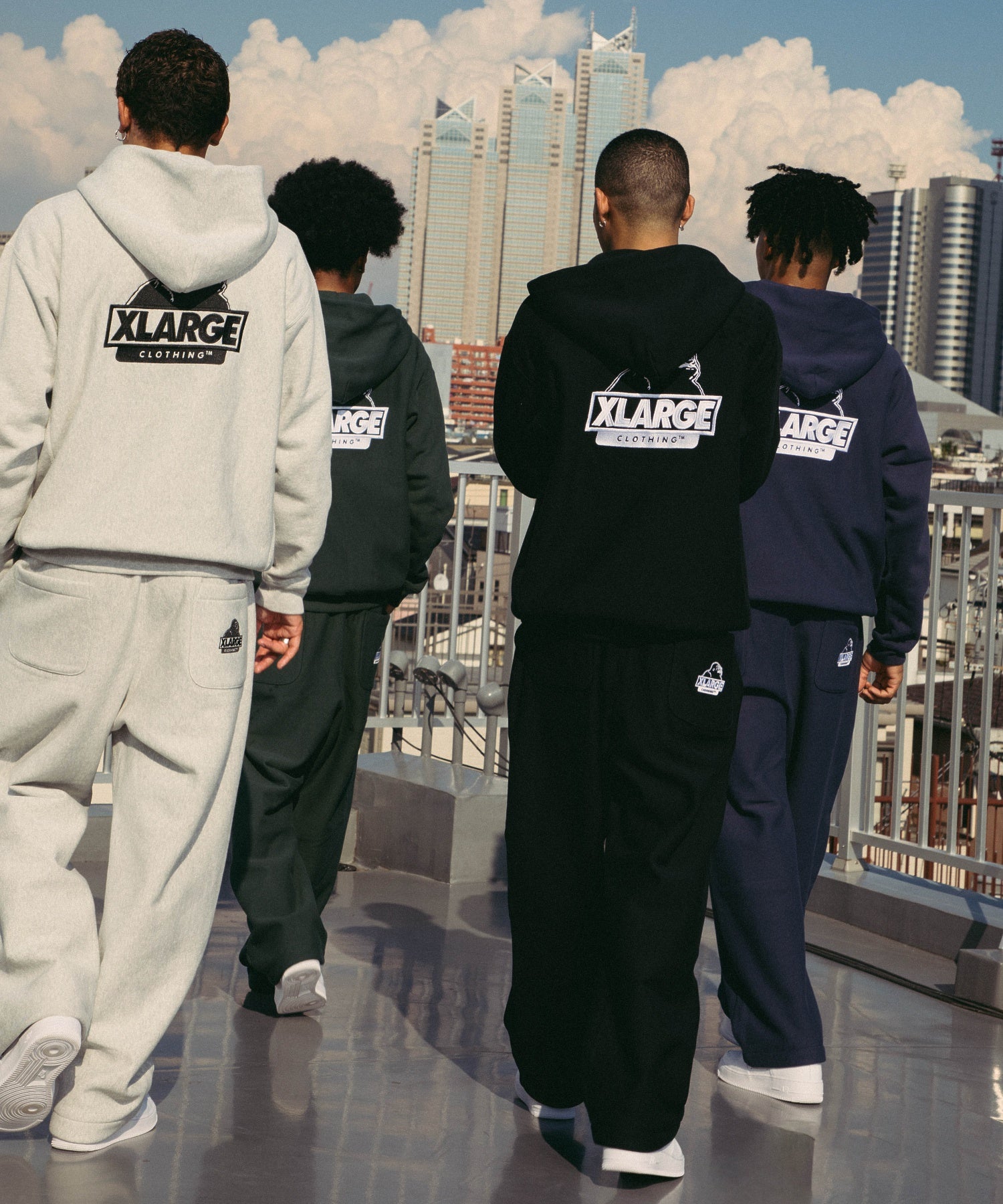 XLARGE×Champion REVERSE WEAVE WIDE SWEAT PANTS