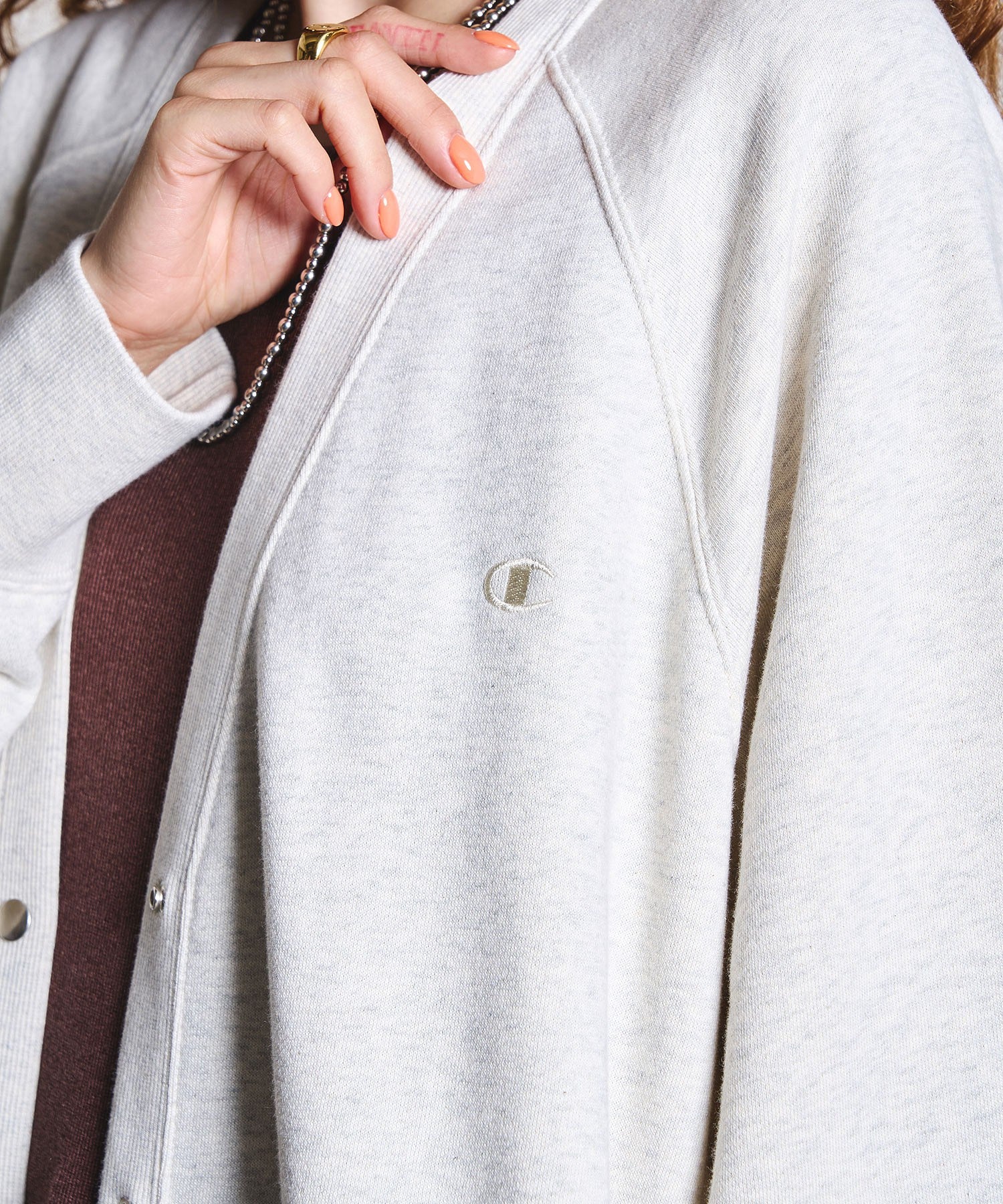 Champion別注/SWEAT CARDIGAN
