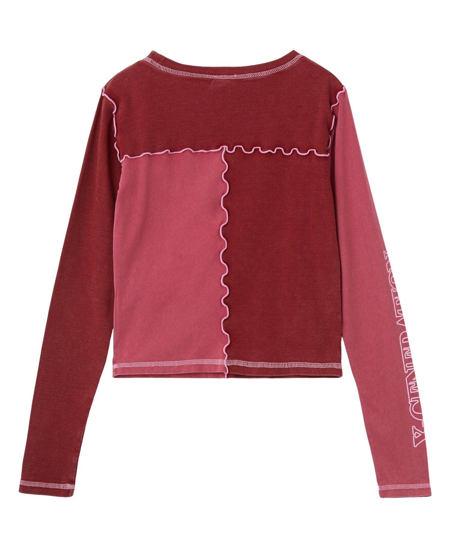FADED REMAKE STYLE L/S COMPACT TOP