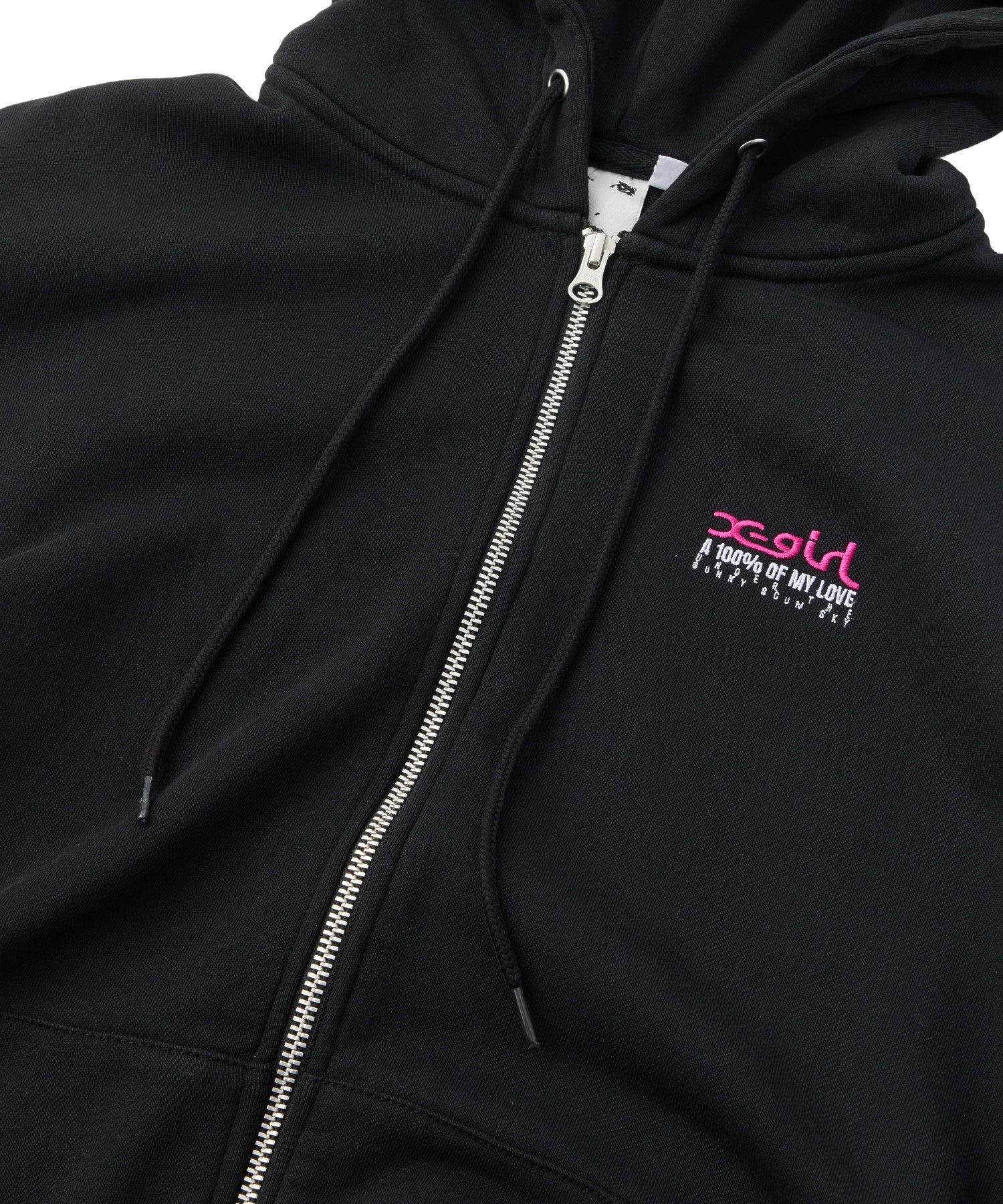 FACE BOX AND MESSAGE ZIP UP SWEAT HOODIE