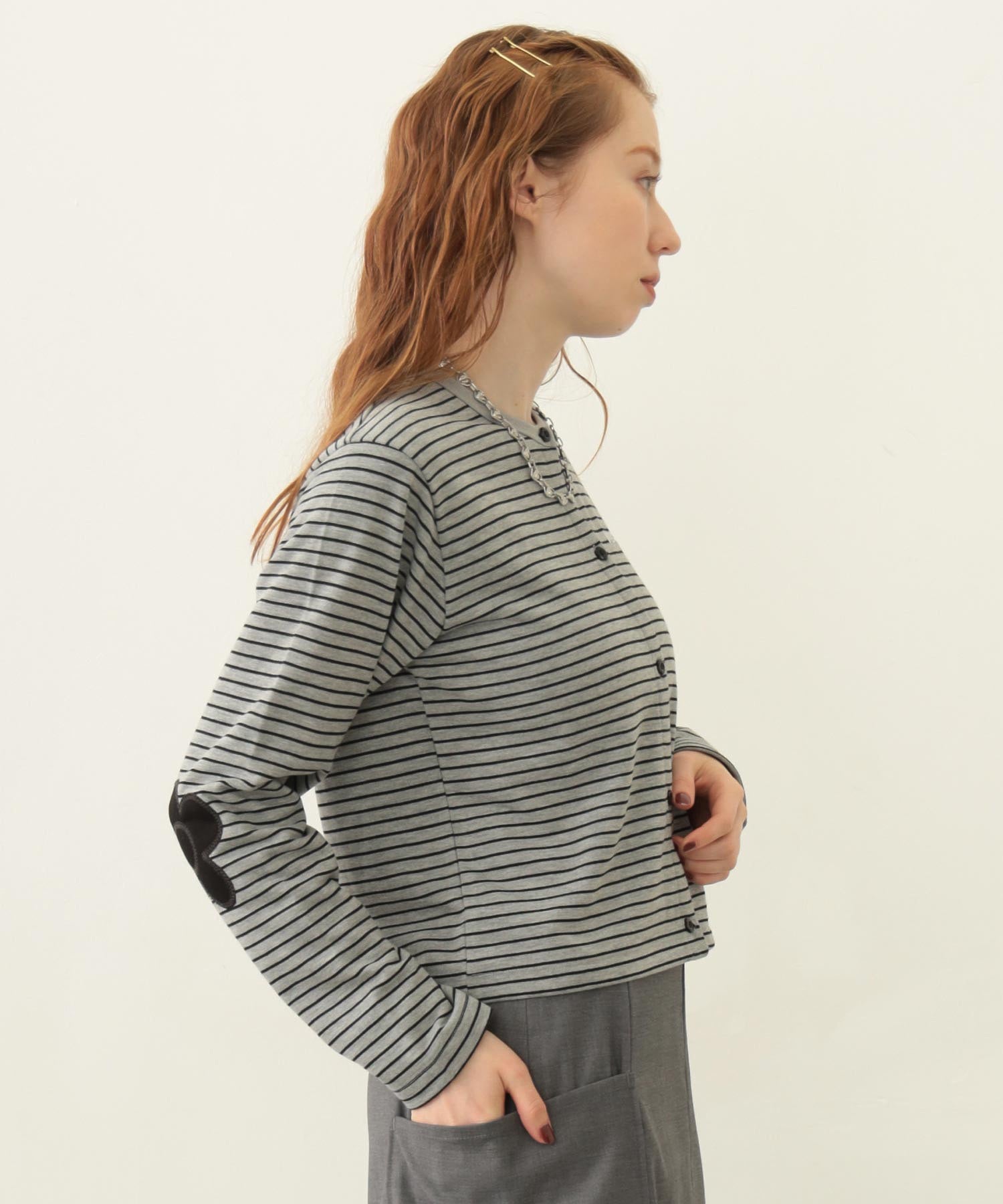 FLOWER ELBOW CARDIGAN