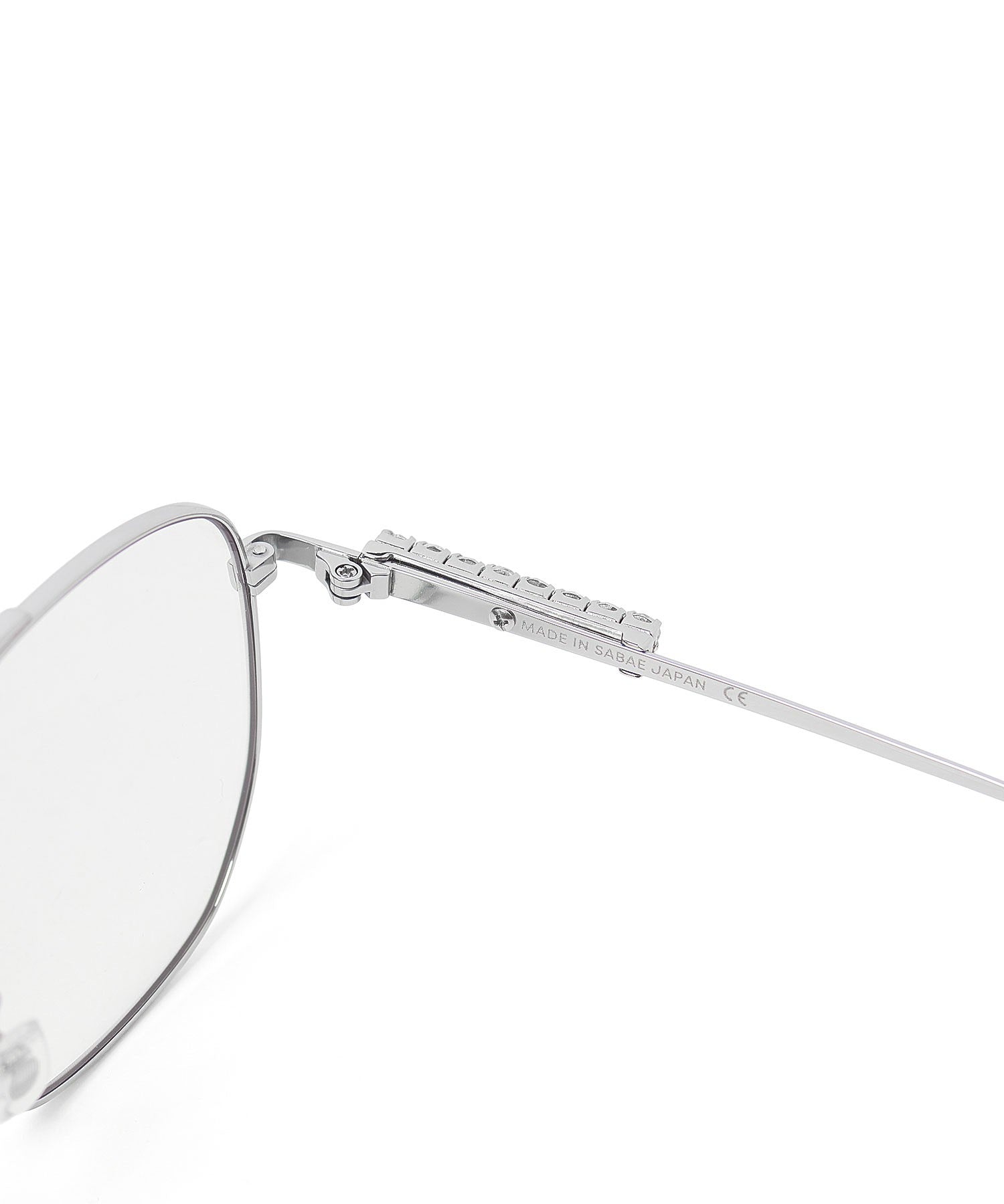 Heyep/AVIATOR GLASSES WITH RHINESTONES LOGO