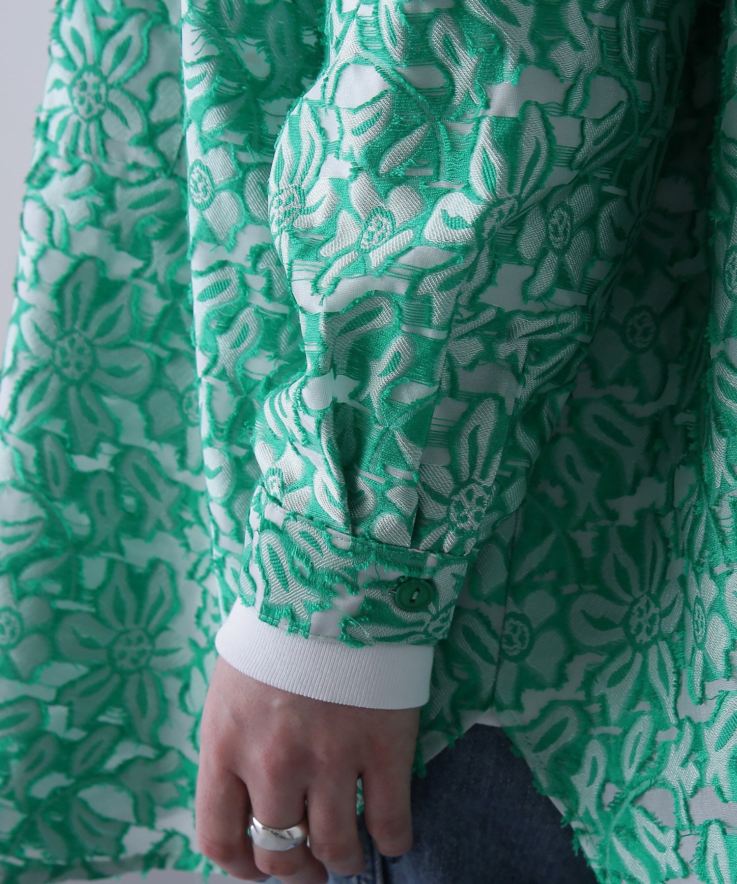 GENE HEAVENS/フラワーシアードビー ワークポケットビッグシャツ