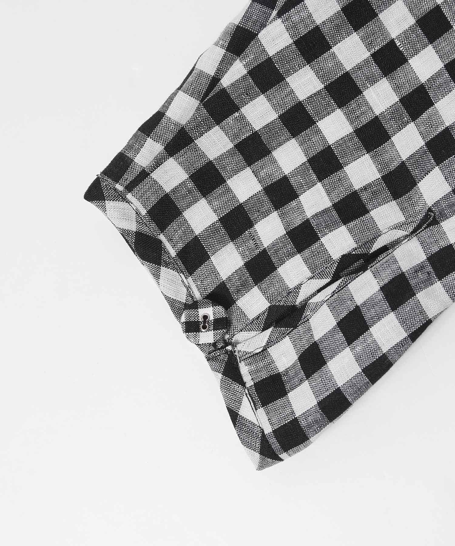 HOLIDAY /ホリデイ/ GINGAHAM CHECK LINEN SAILOR SHIRT