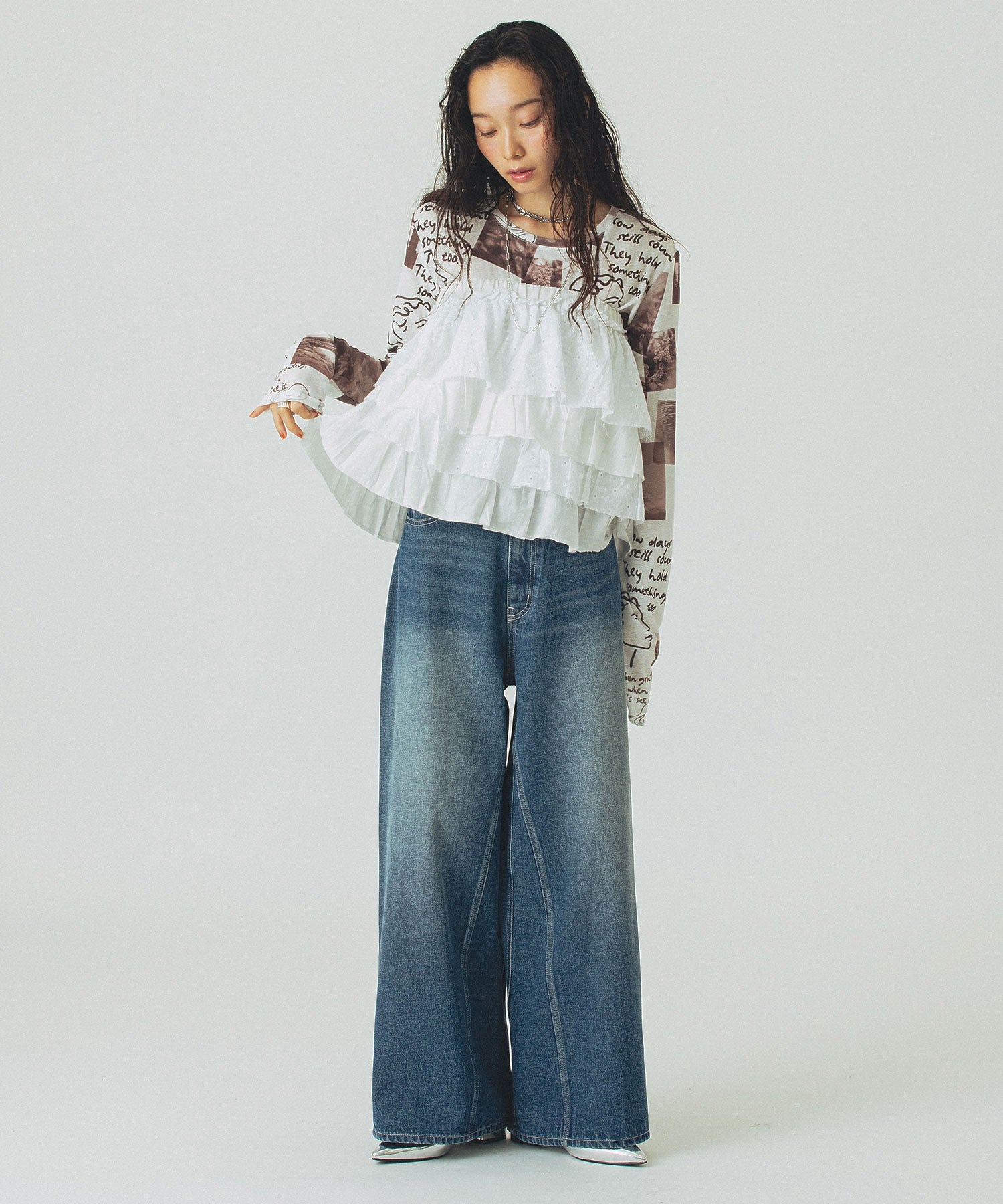 model:161cm 着用サイズ:S