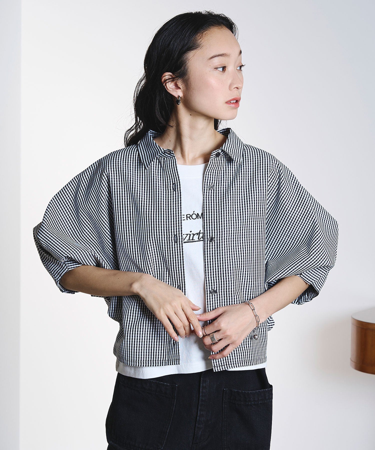 WIDE PUFF SLEEVE SHIRT