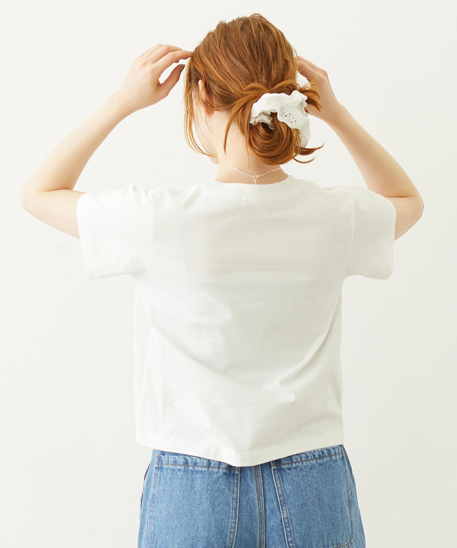 GLITTER HALFTONE LOGO COMPACT S/S TEE