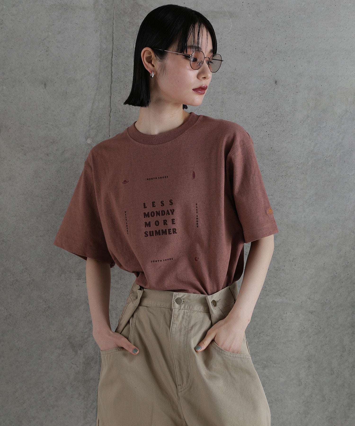 【WEB・一部店舗限定】麻ブレンドロゴTシャツ