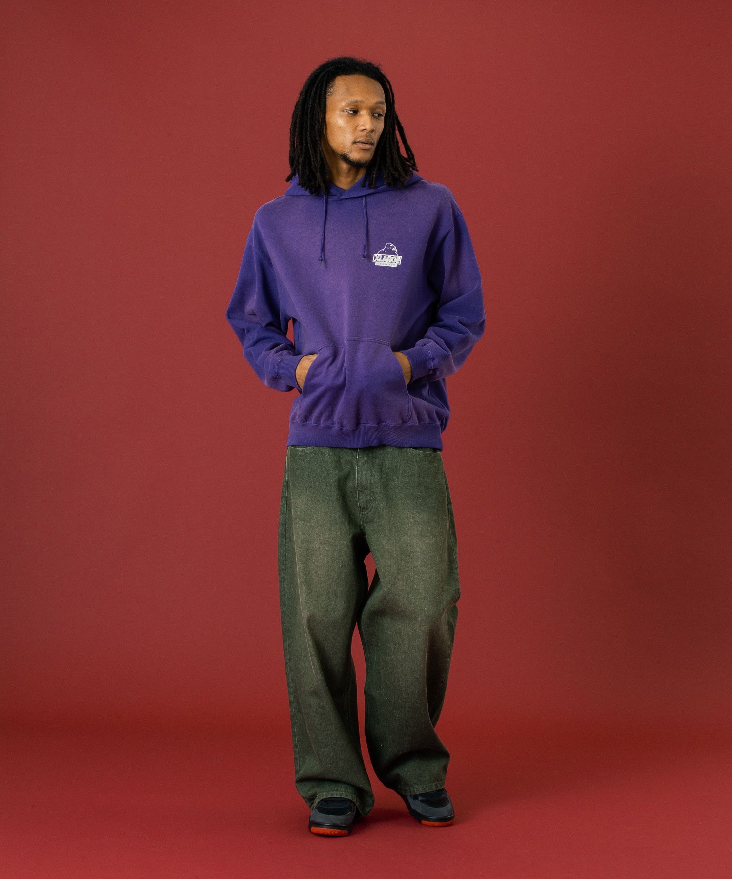 WASHED BAGGY DENIM PANTS