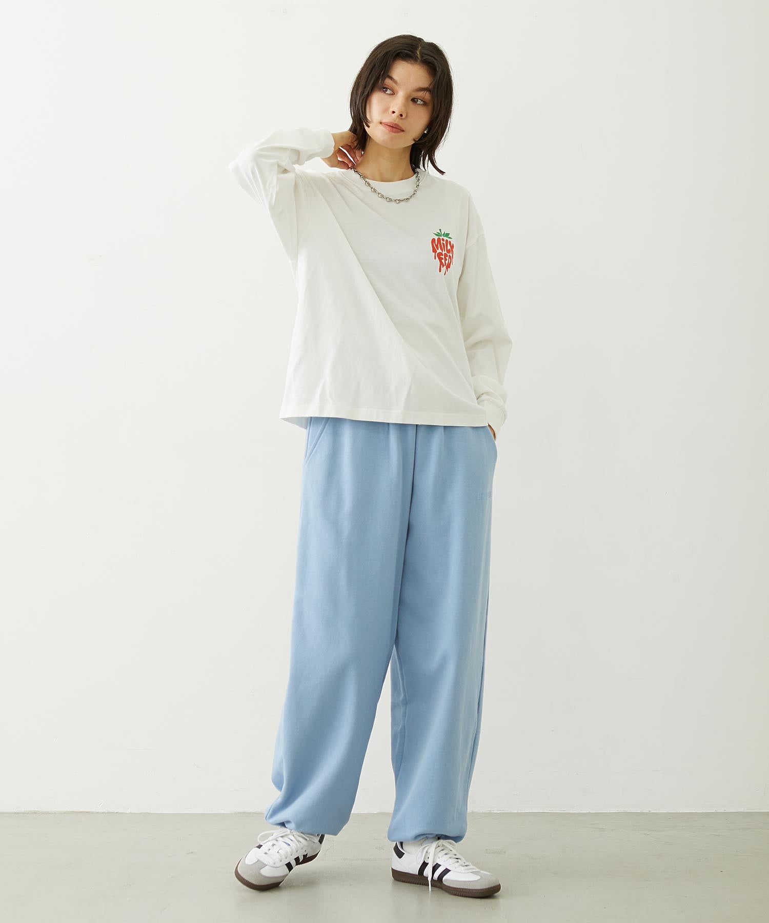 MELTY STRAWBERRY WIDE L/S TEE