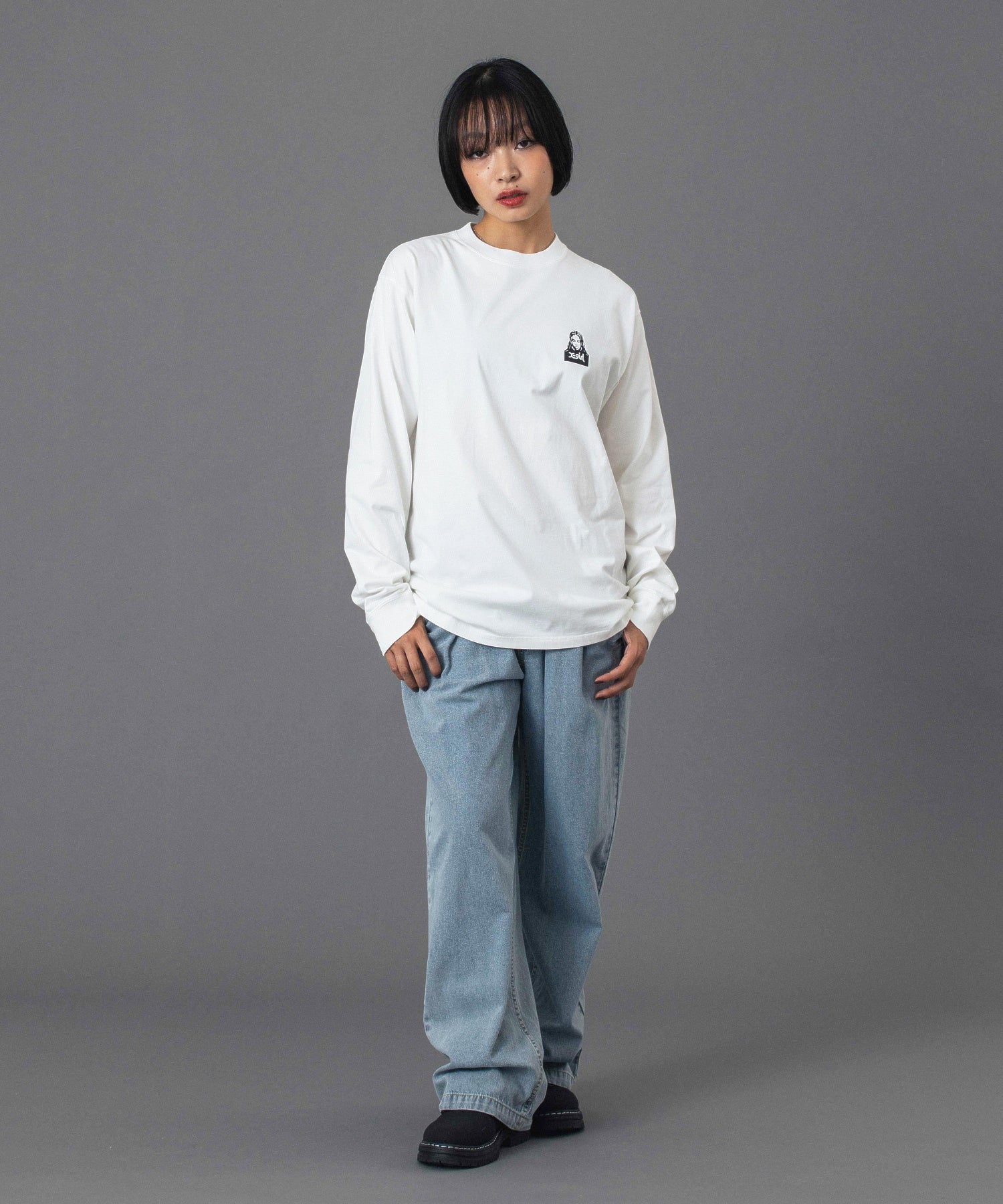 FACE LABEL EASY PANTS