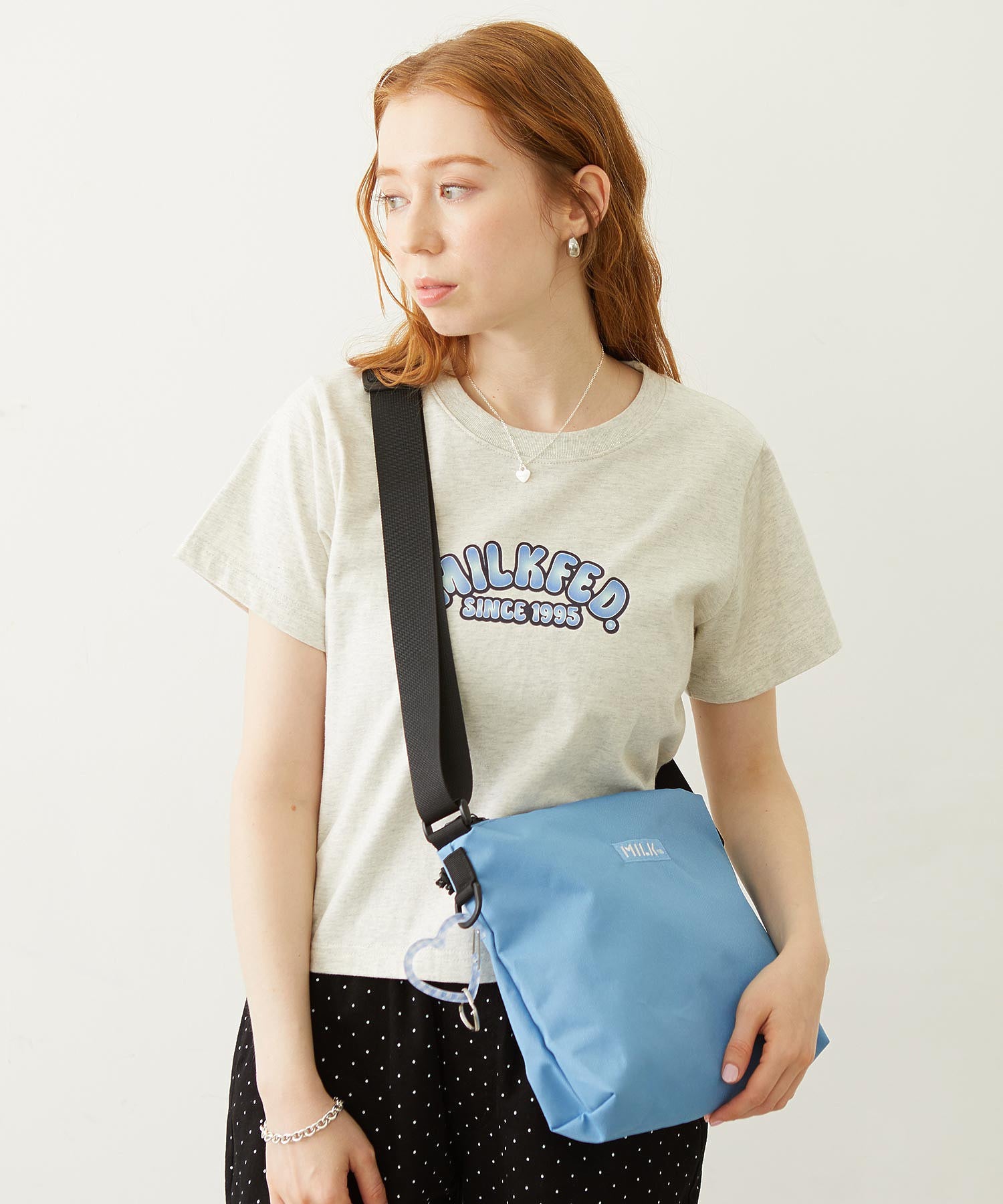 NEO HEART CARABINER GINGHAM MILKFED.