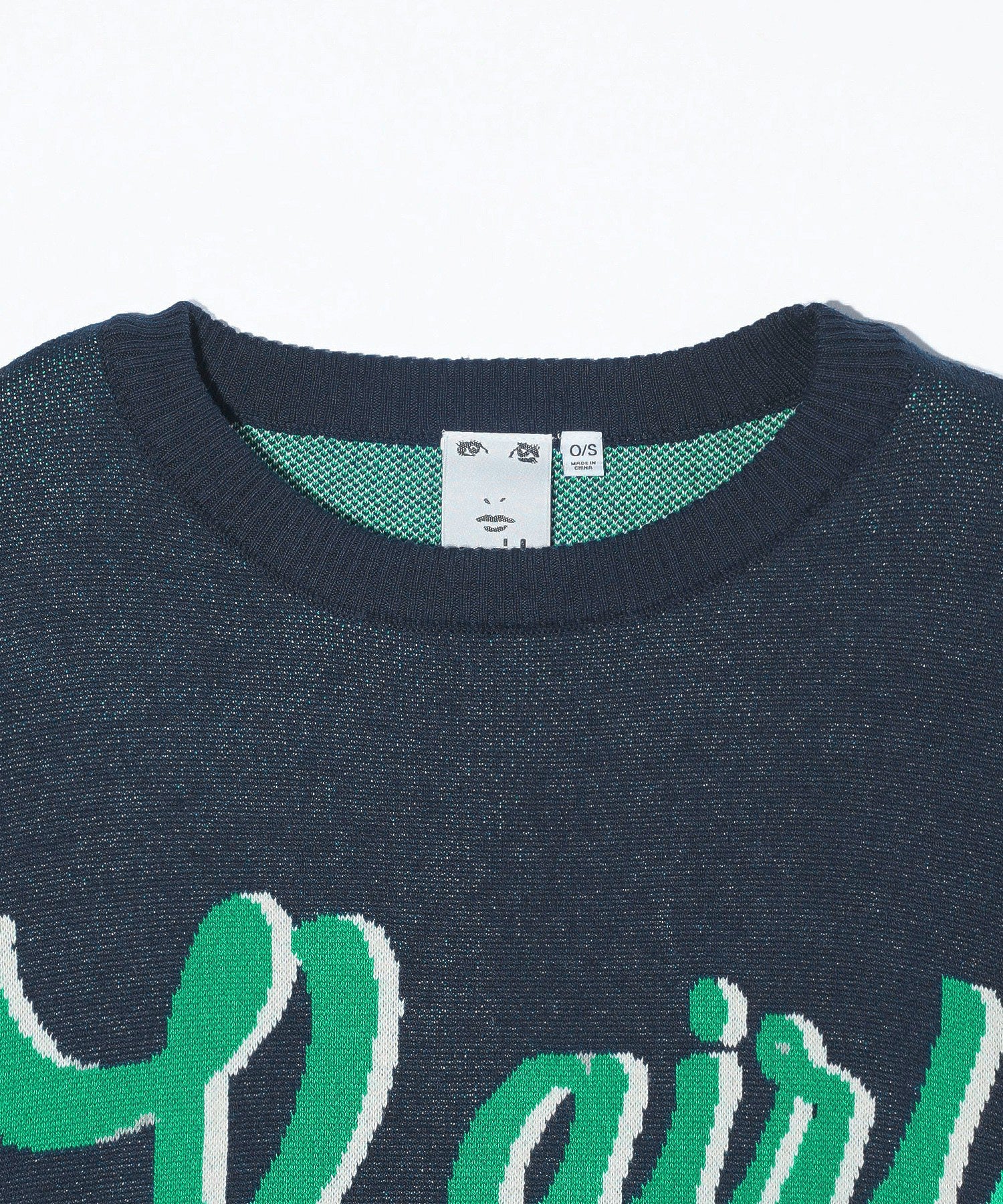 LOGO JACQUARD KNIT TOP