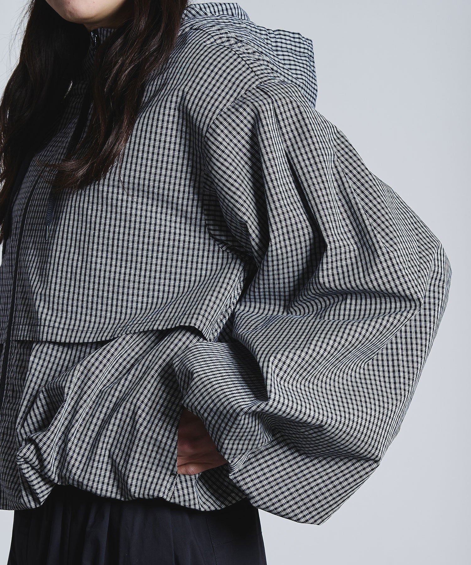 CHECK PUFF BLOUSON