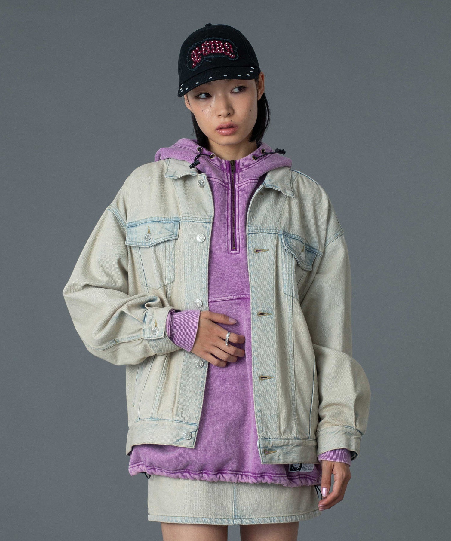 STUDDED LOGO PATCH 6PANEL CAP