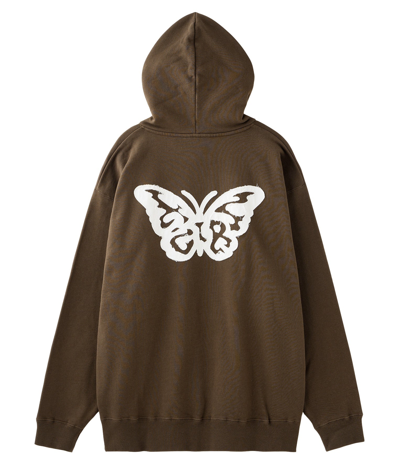 BUTTERFLY PATCH OVERSIZED SWEAT HOODIE