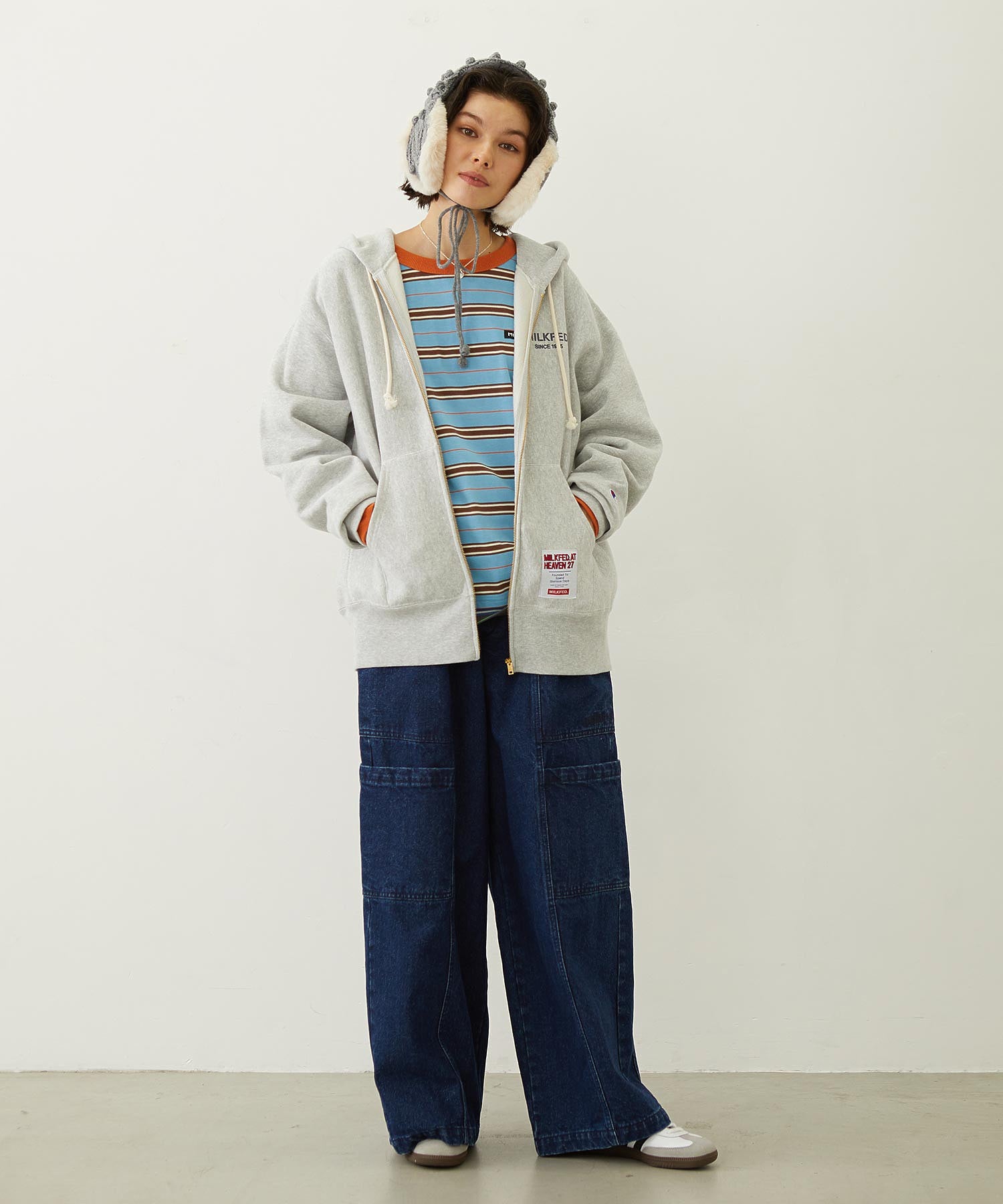 MILKFED. × CHAMPION SWEAT ZIP HOODIE