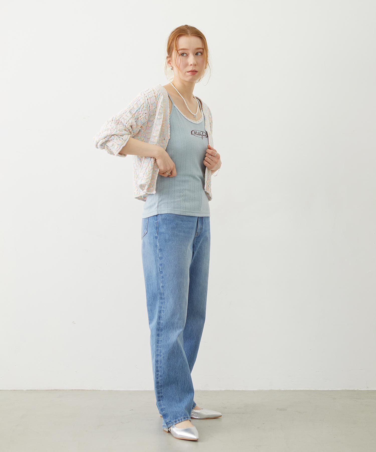 OPENWORK CABLE KNIT CARDIGAN