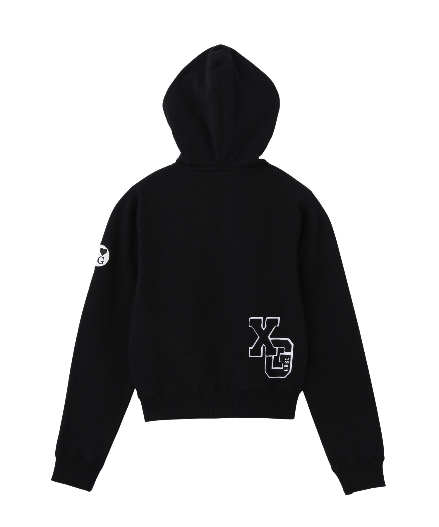 X-girl PATCHES COMPACT ZIP UP SWEAT HOODIE